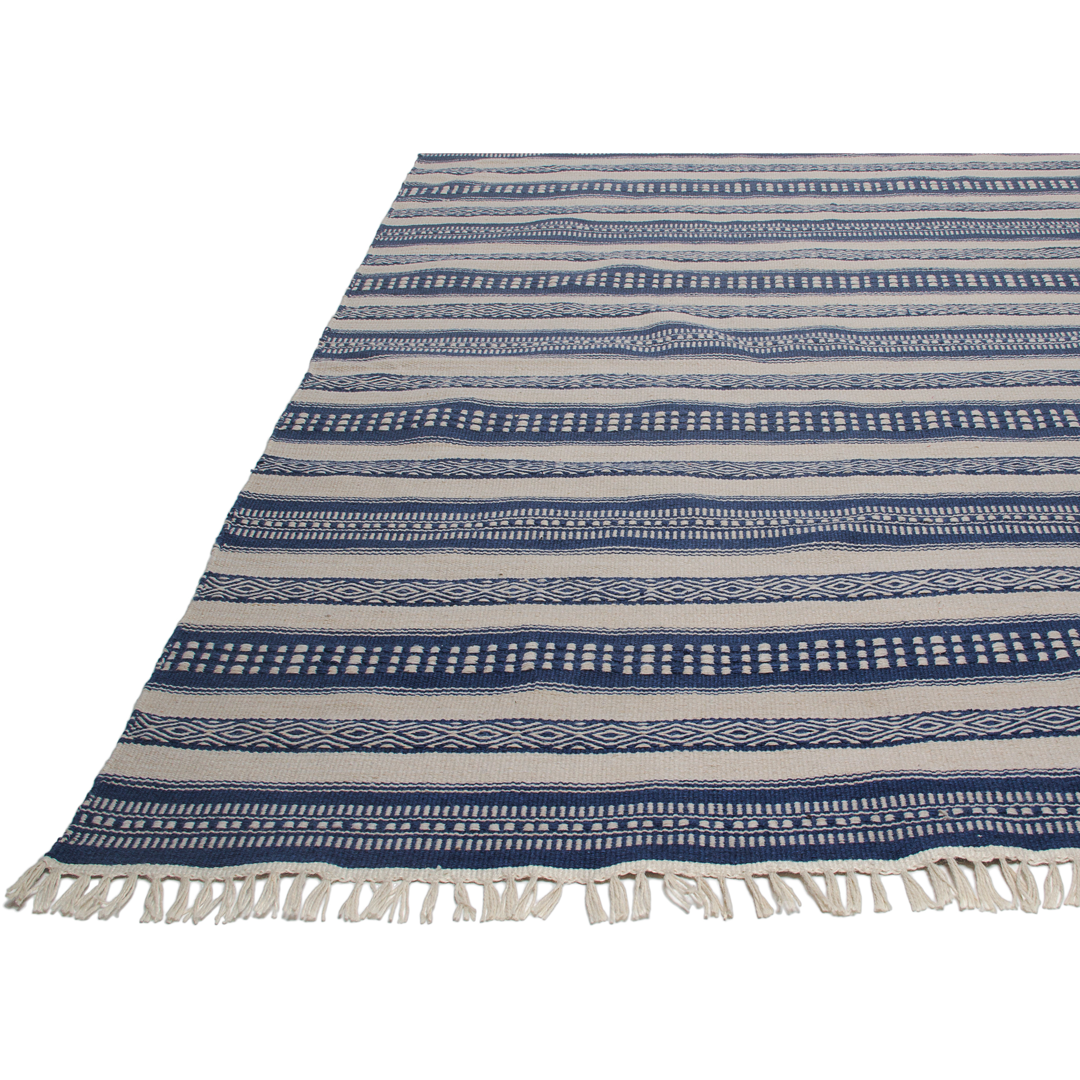 Fab Habitat Estate HandWoven Blue/White Indoor/Outdoor Area Rug & Reviews Wayfair