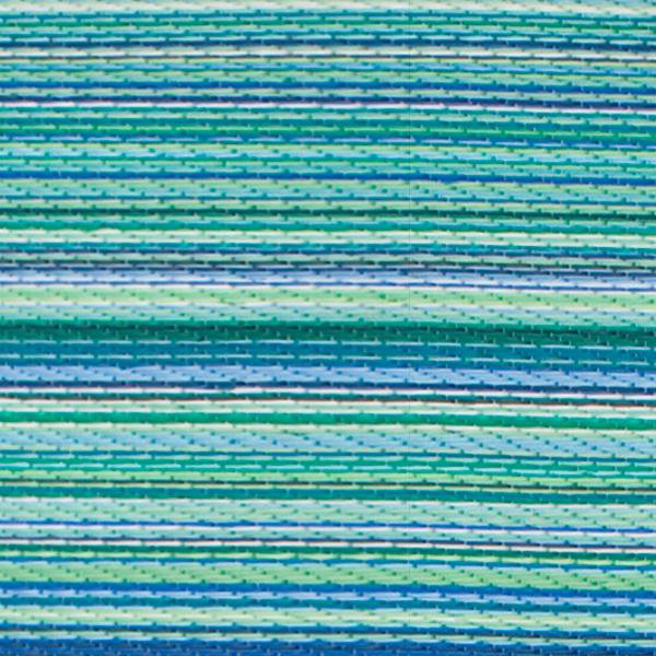 Fab Habitat World Turquoise/Moss Green Cancun Stripe Indoor/Outdoor
