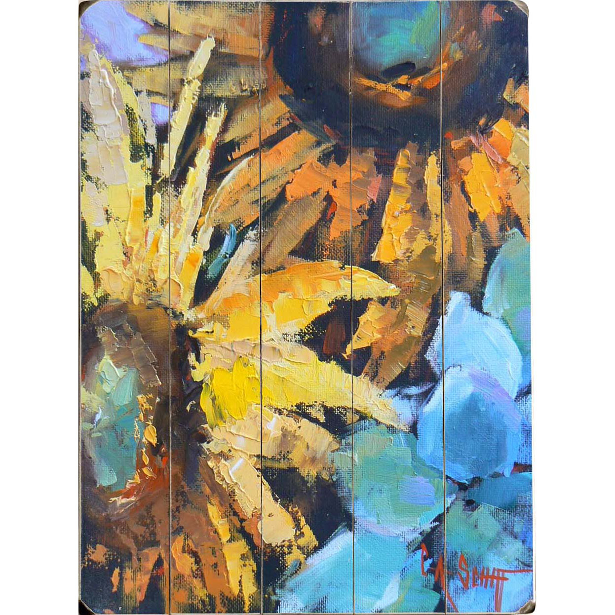 Red Barrel Studio Painted Sunflowers Wall Art & Reviews Wayfair