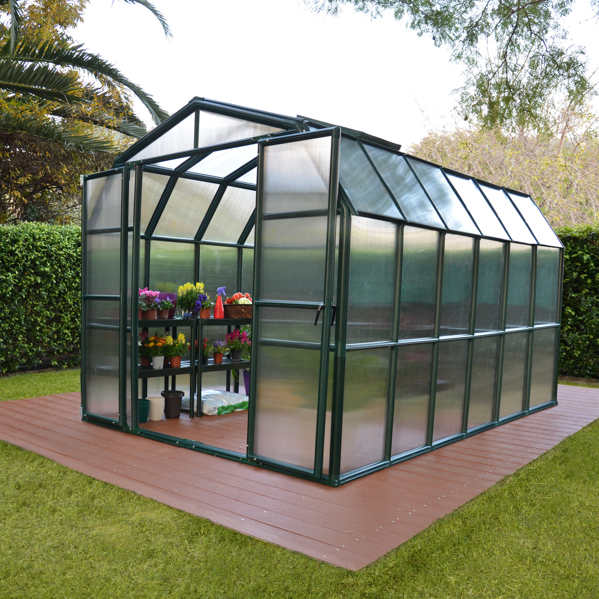 Rion Grand Gardener 2 Clear 8 Ft. W x 12 Ft. D Greenhouse Wayfair