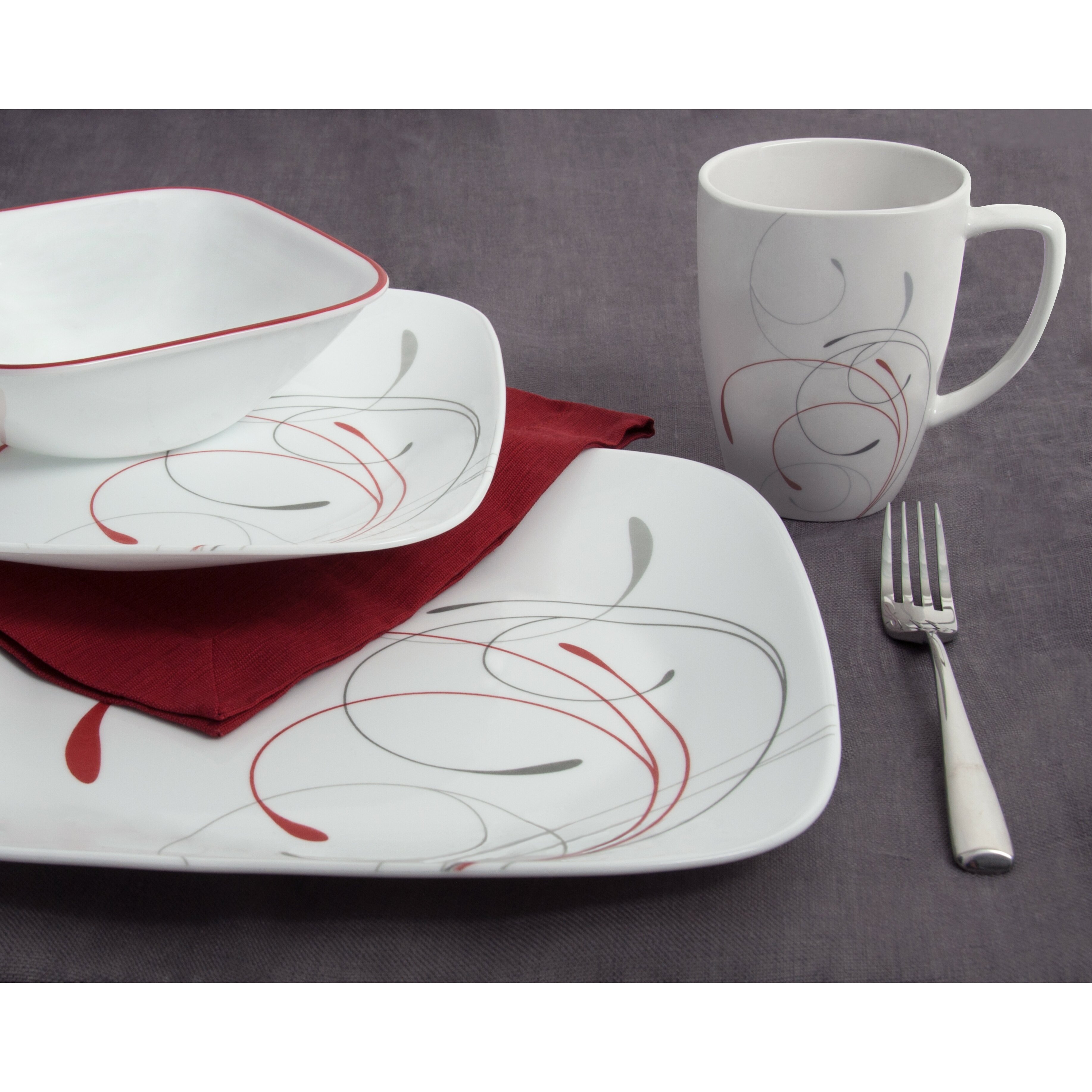 Corelle Livingware Splendor 16 Piece Dinnerware Set   Dutch Goat