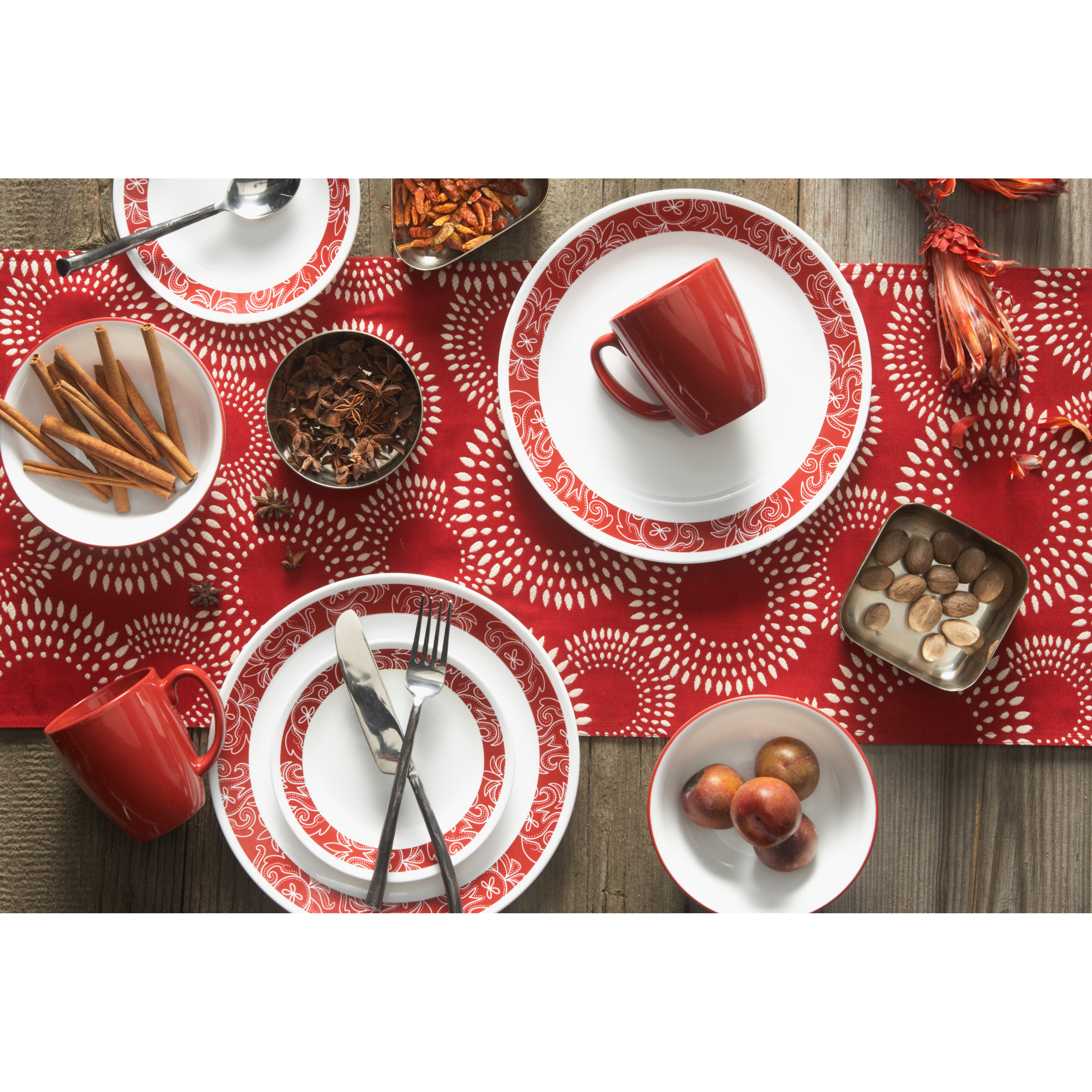 Corelle Corelle Livingware™ Bandhani 16 Piece Dinnerware Set & Reviews