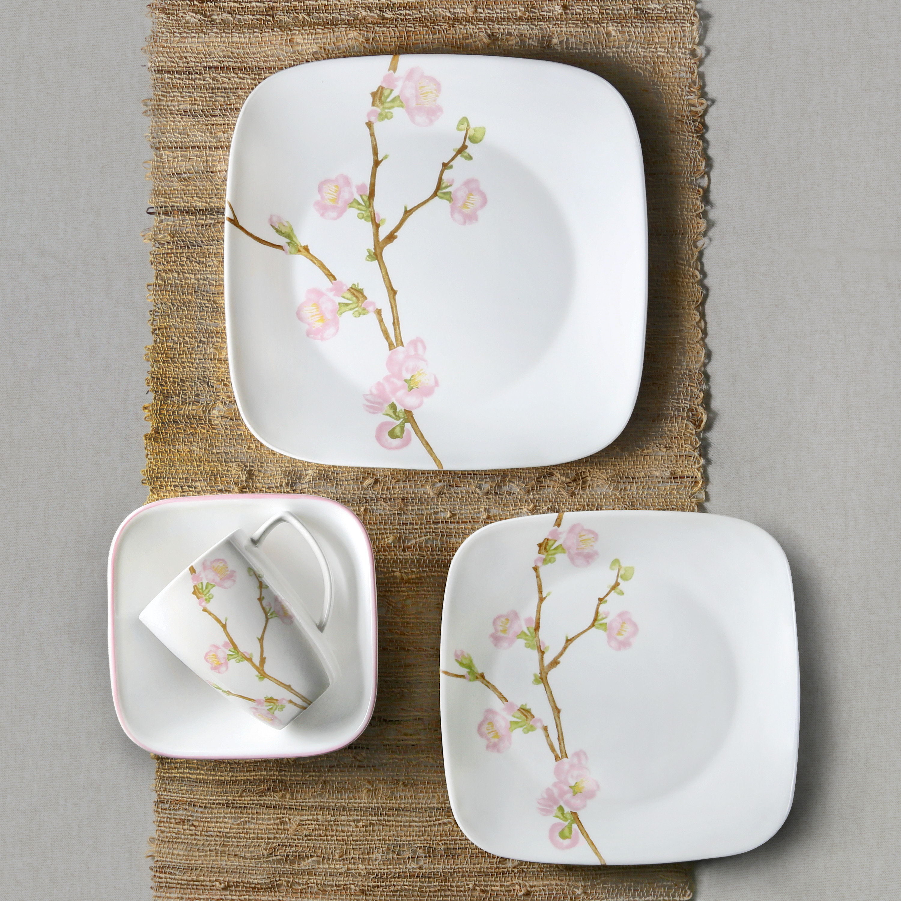 Corelle Cherry Blossom 16 Piece Dinnerware Set & Reviews Wayfair