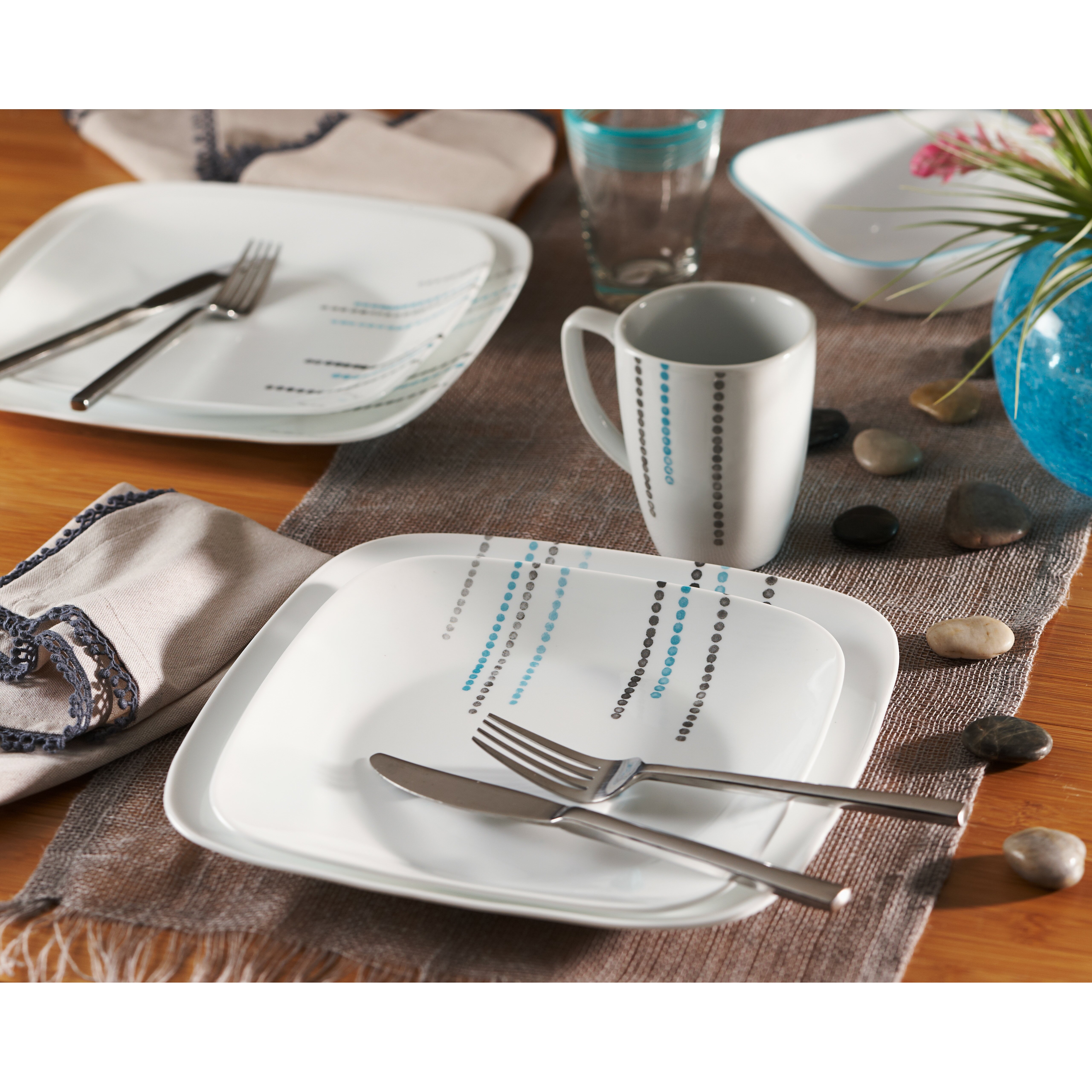 Corelle Square 16 Piece Dinnerware Set & Reviews | Wayfair