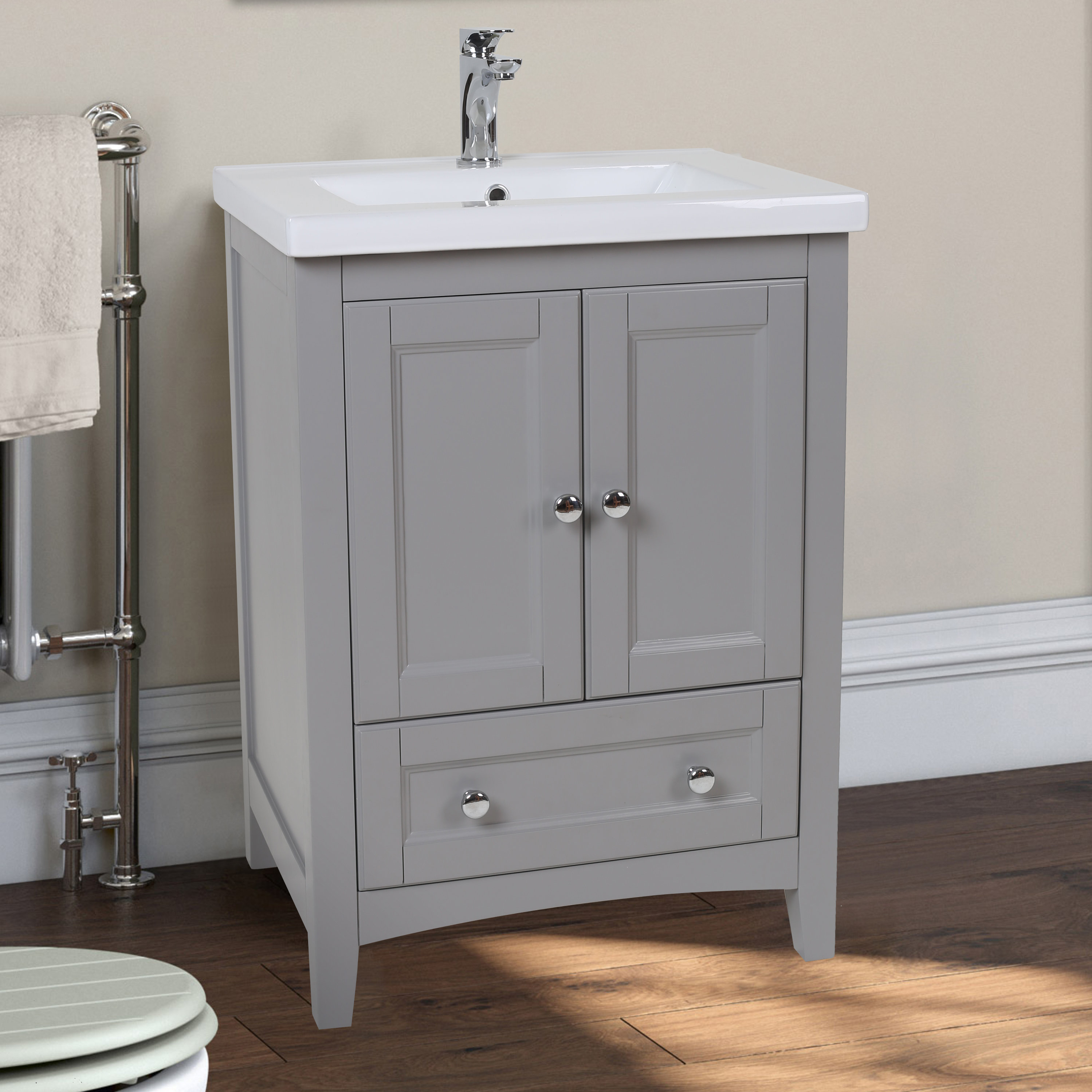 Vanity bathroom inch 24 wide vanities small inches top sink bathrooms ideas white modern bath cheap single saved