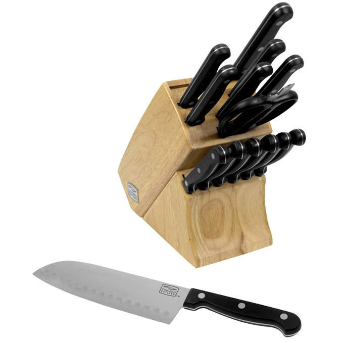 Chicago Cutlery Essentials 15 Piece Block Set & Reviews Wayfair