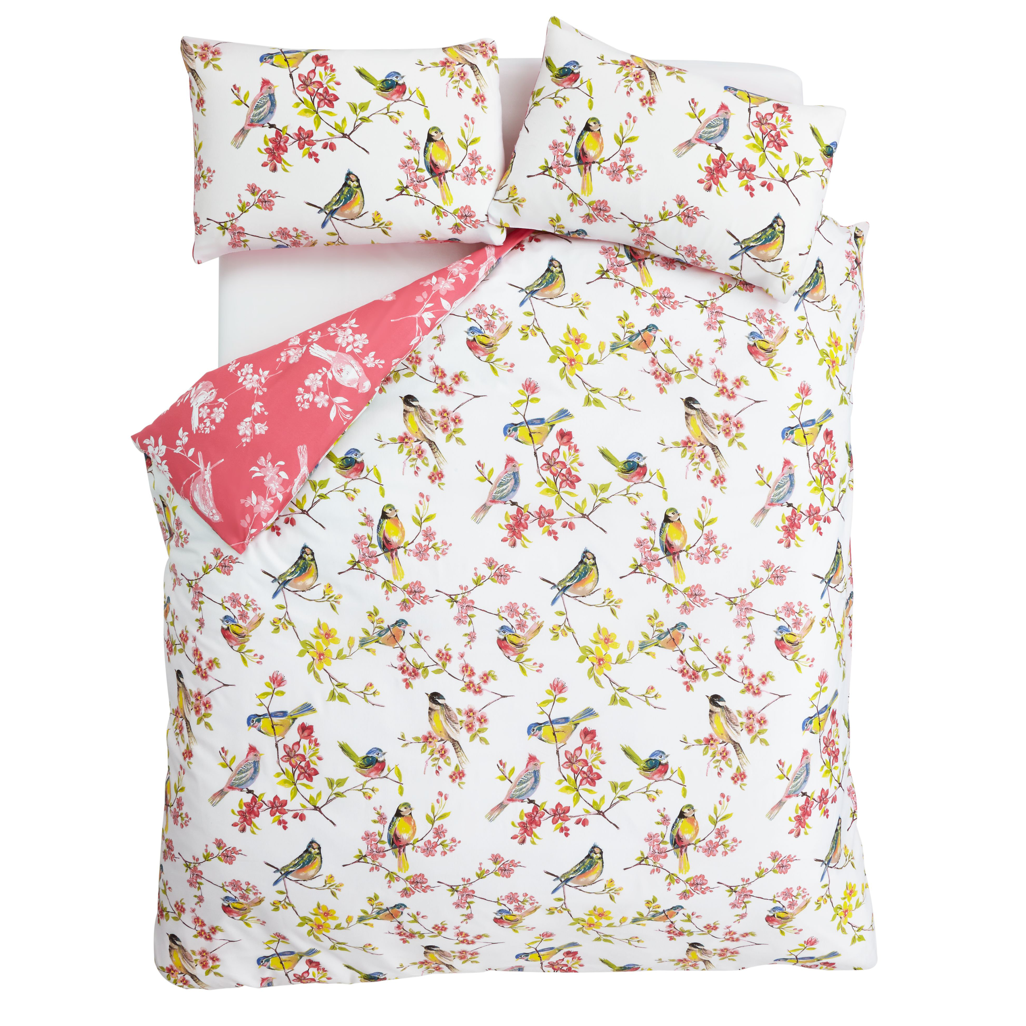 Catherine Lansfield Birds Boutique Duvet Cover & Rectangular Pillowcase & Reviews Wayfair UK
