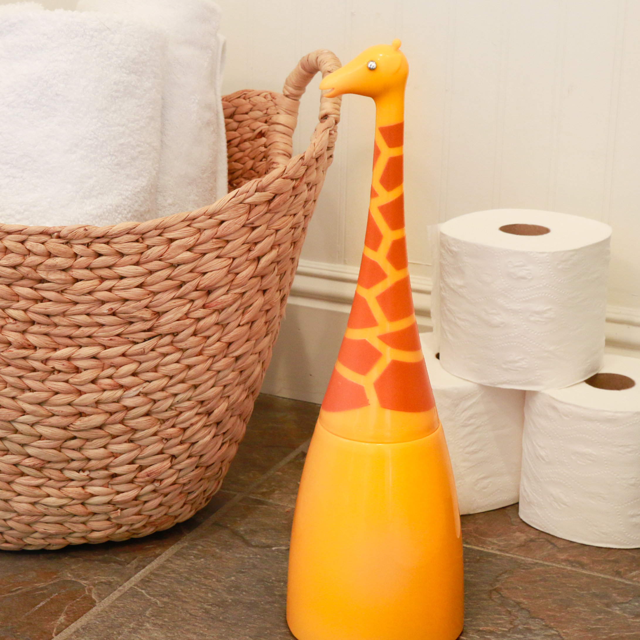 Boston Warehouse Trading Corp Animal House Giraffe Free Standing Toilet