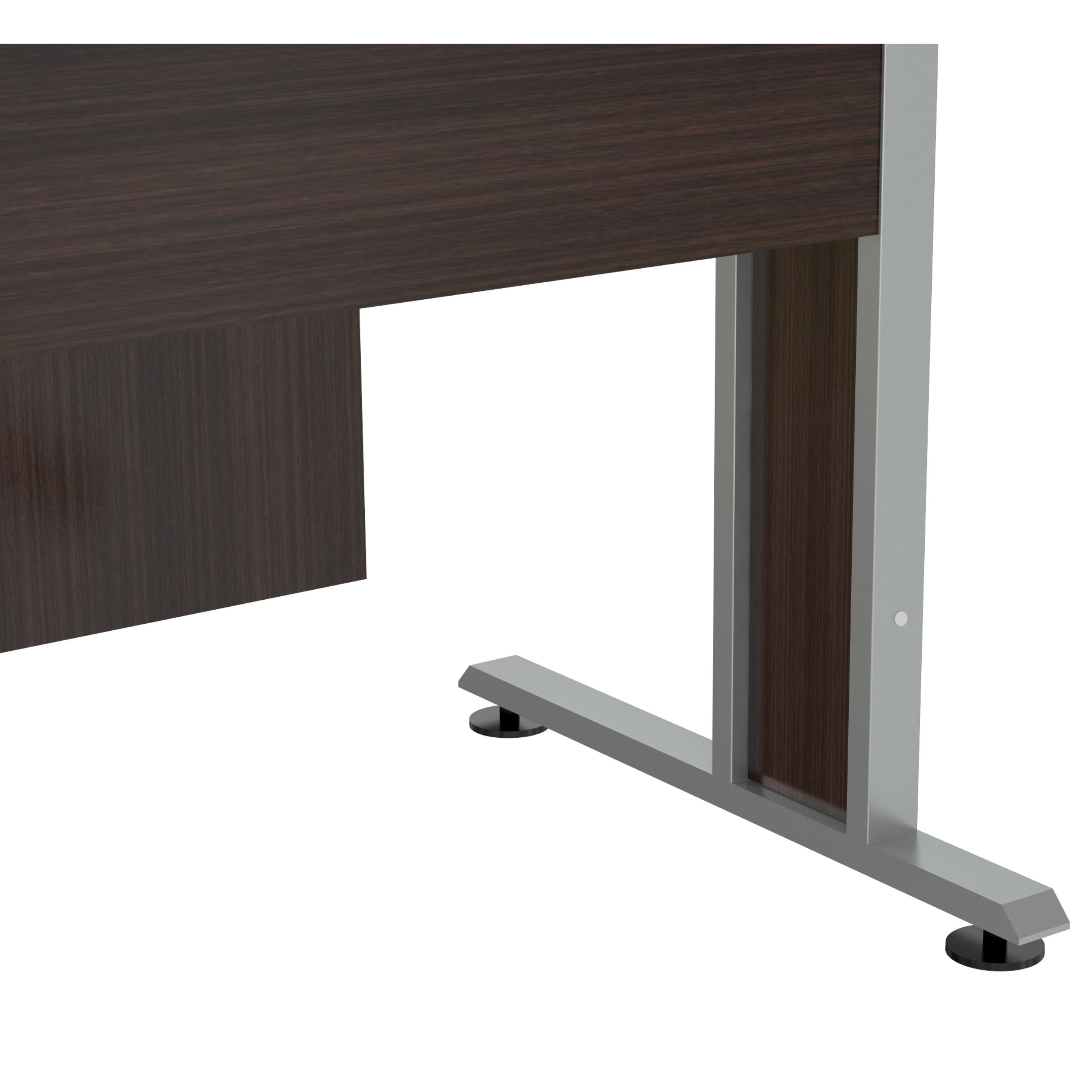 Inval Curved Top Desk with Metal Legs & Reviews | Wayfair