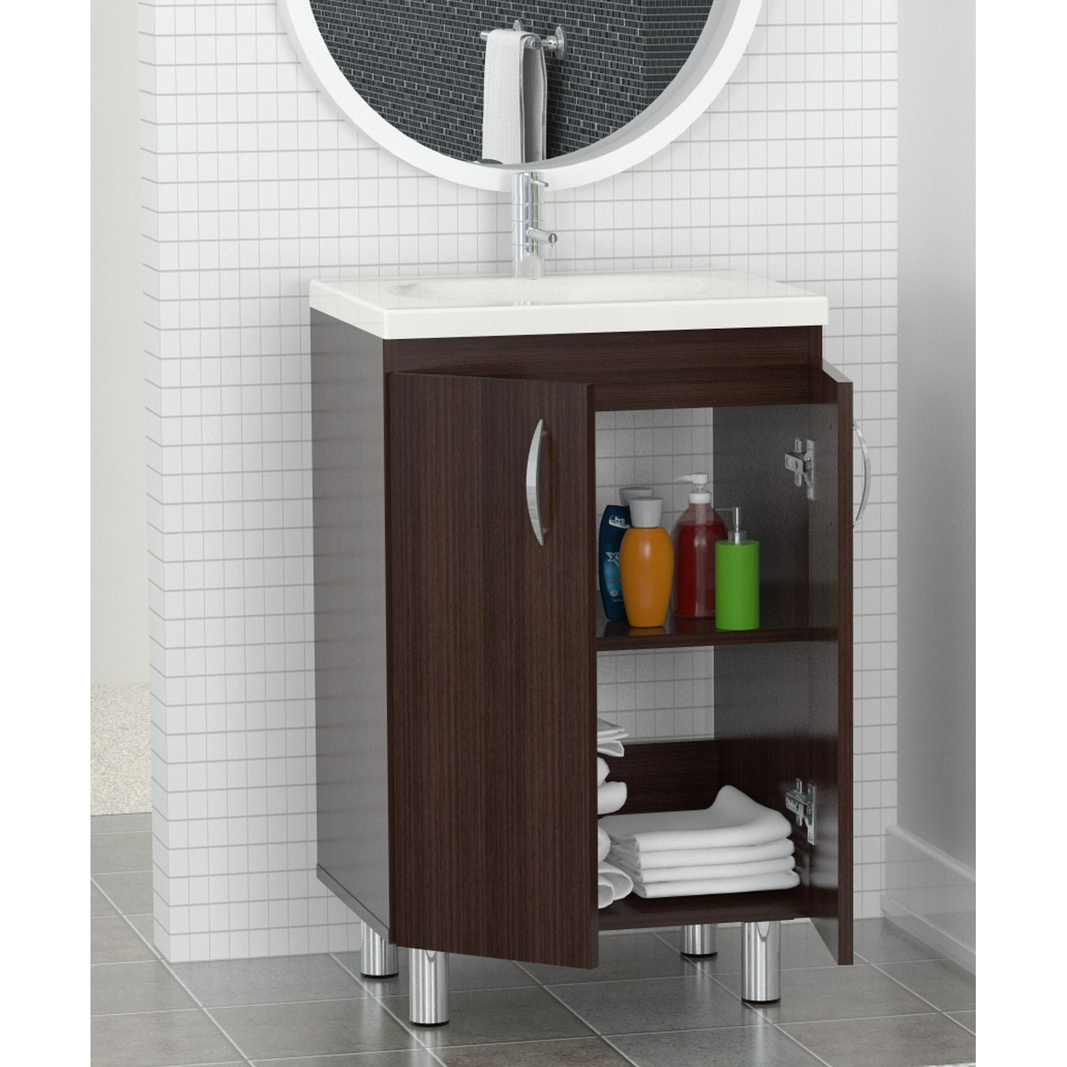 Inval 18" Single 2 Door Vanity Set & Reviews Wayfair