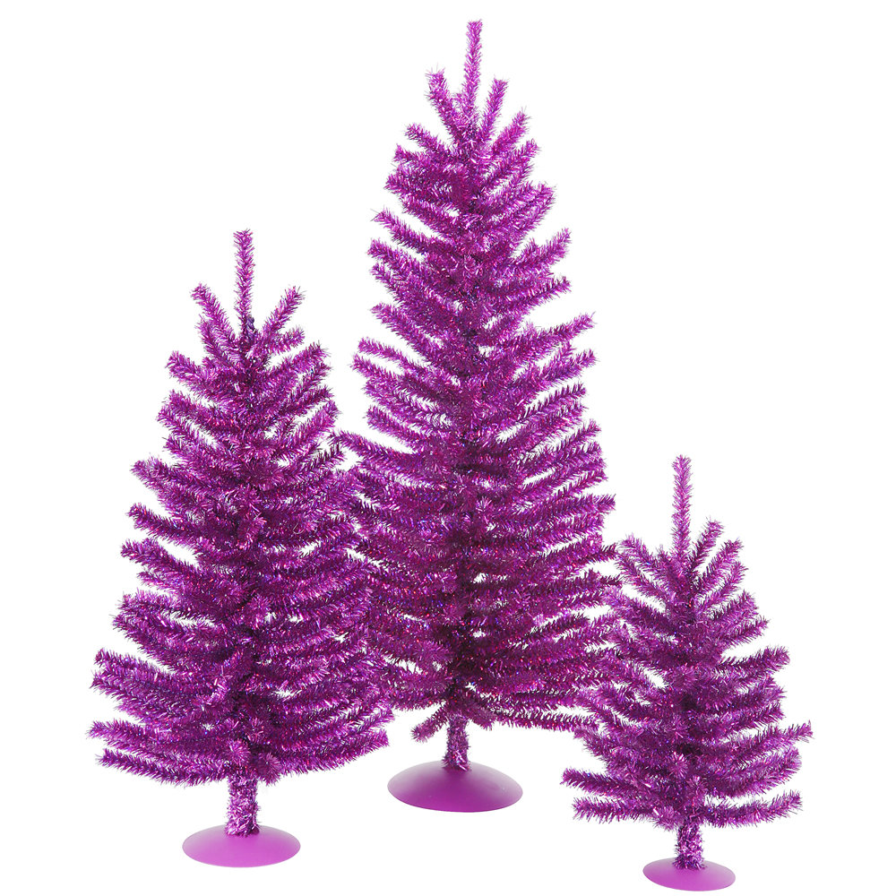 vickerman mini d 233 cor purple mini tree set wayfair vickerman mini d 233 cor purple mini tree set wayfair
