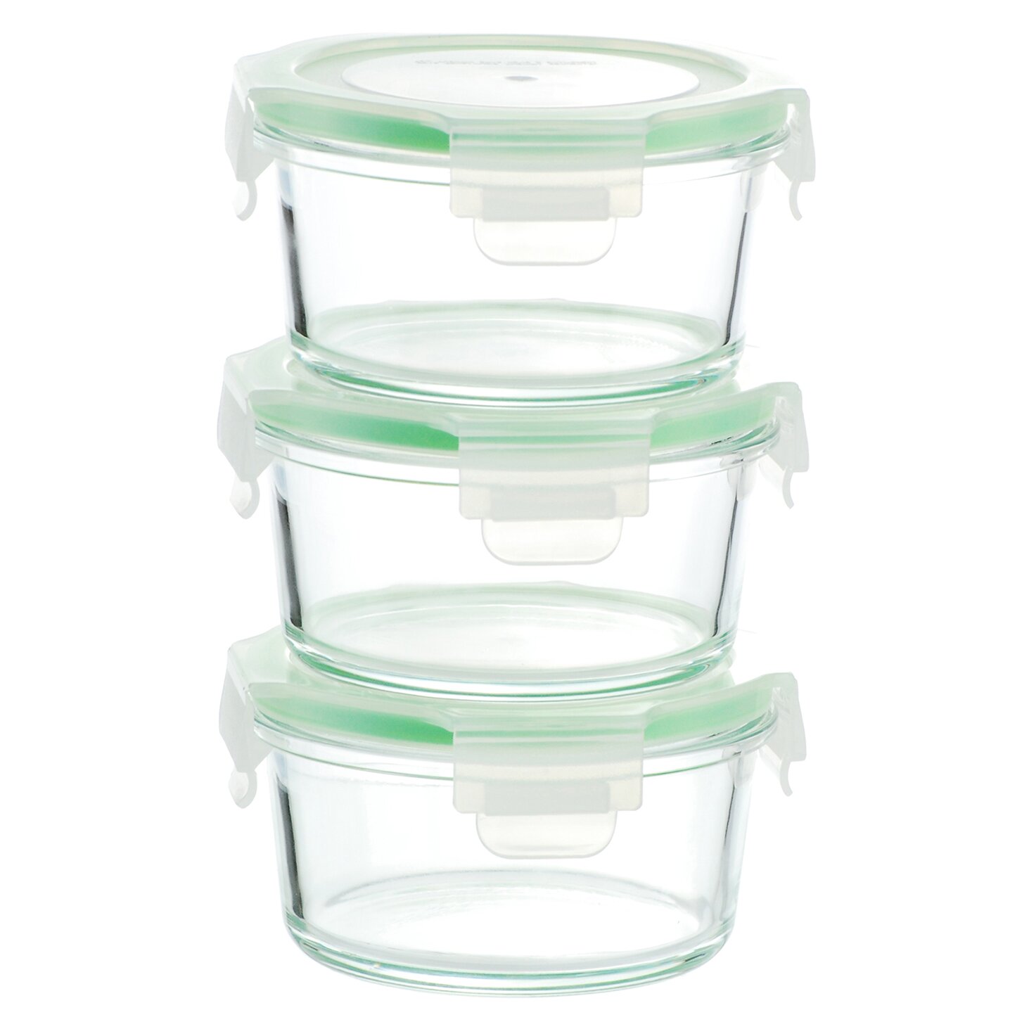 Kinetic Go Green Glassworks 3-Piece Food Storage Container Set ...