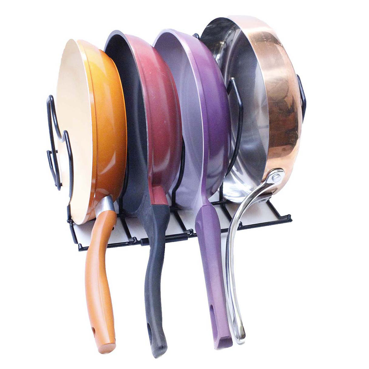 Brushed Steel Wire 5 Tier Pan Organizer Rack & Reviews Wayfair