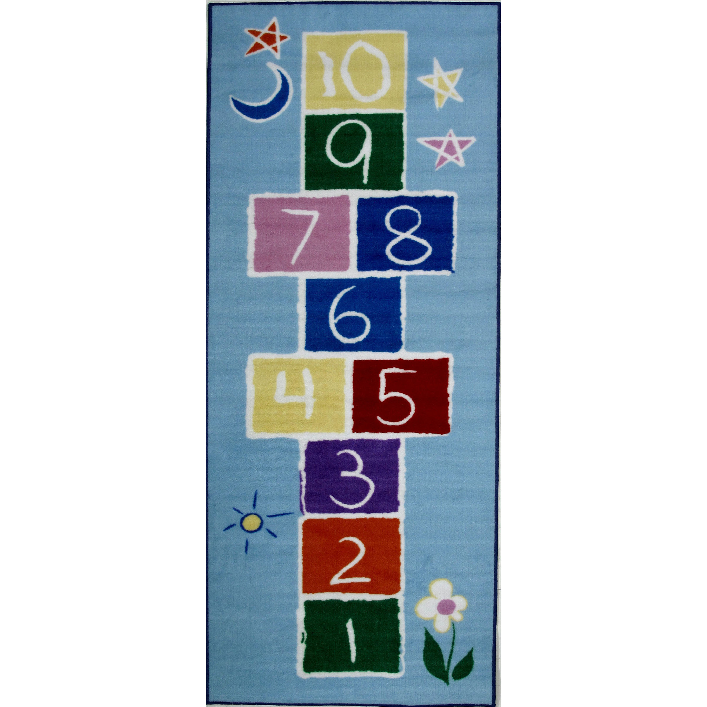 Fun Rugs Fun Time Primary Hopscotch Kids Rug & Reviews | Wayfair