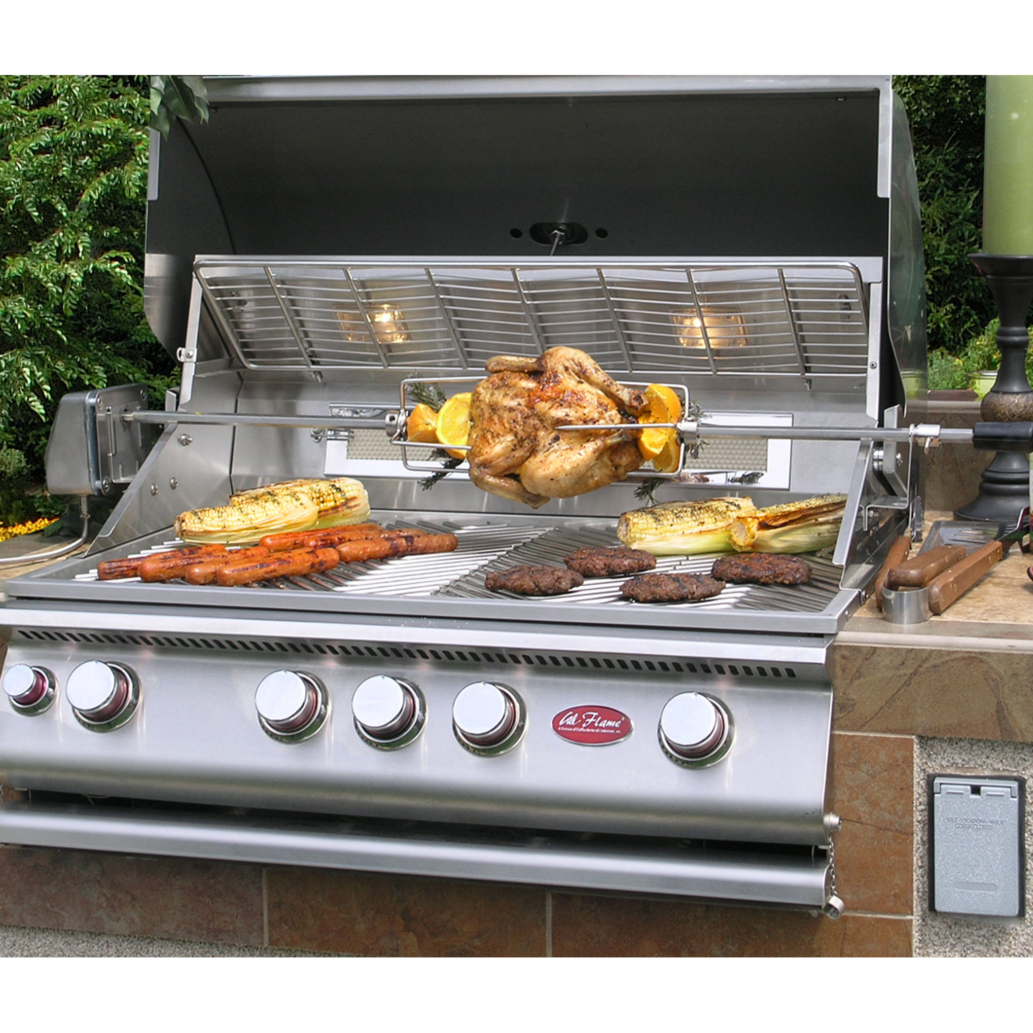 CalFlame 4-Burner Built-In Gas Grill | Wayfair