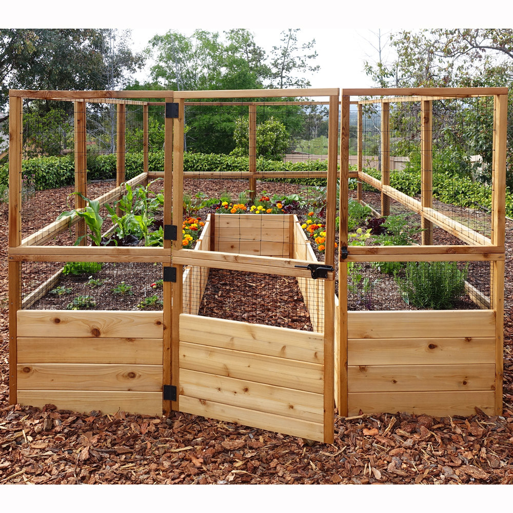 Outdoor Living Today Rectangular Raised Cedar Garden Bed ...