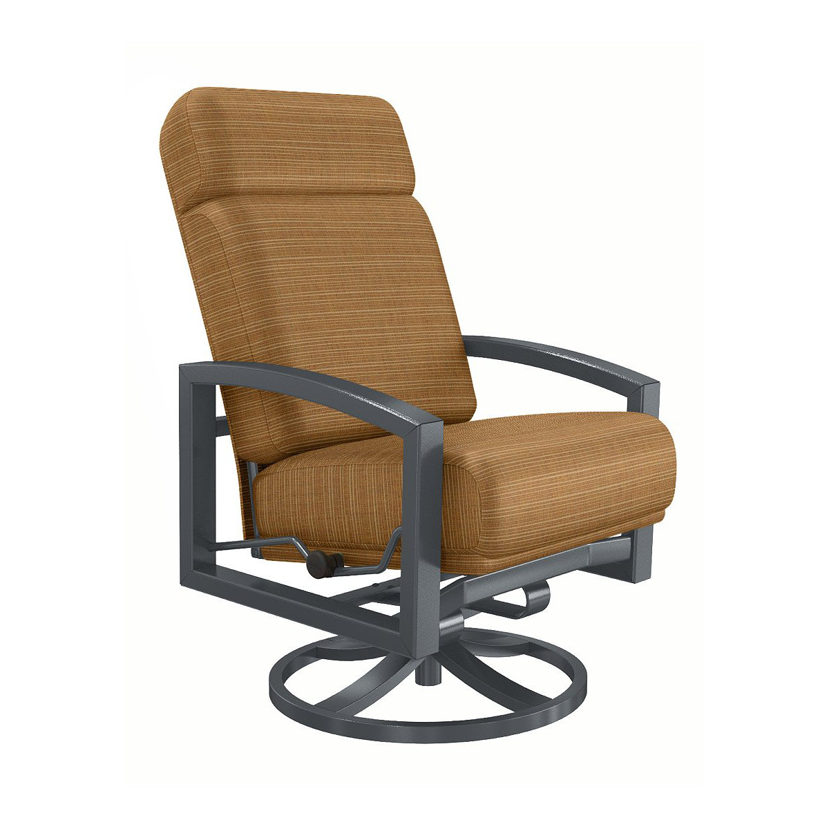 Tropitone Lakeside Swivel Action Lounge Rocking Chair with Cushions