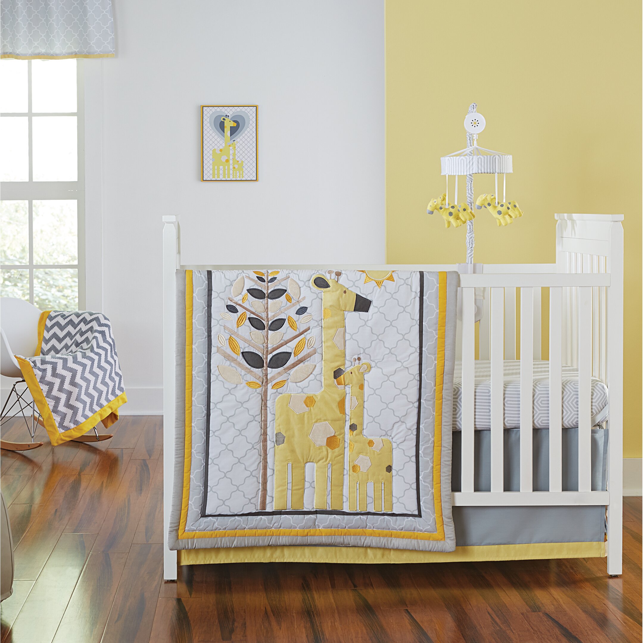 Little Bedding Safari Giraffe Happy Chic by Jonathan Adler 4 Piece Crib ...