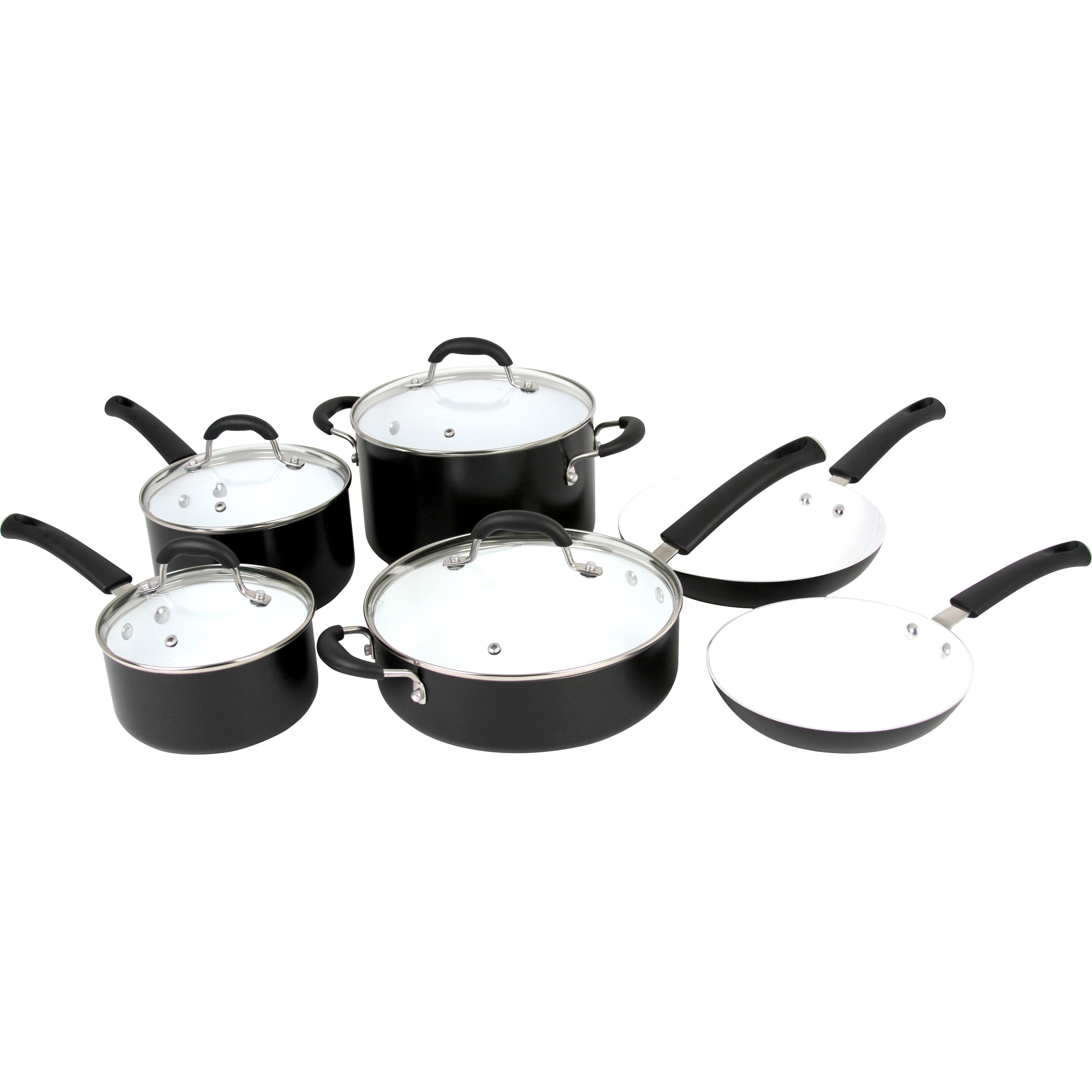 white non stick cookware set