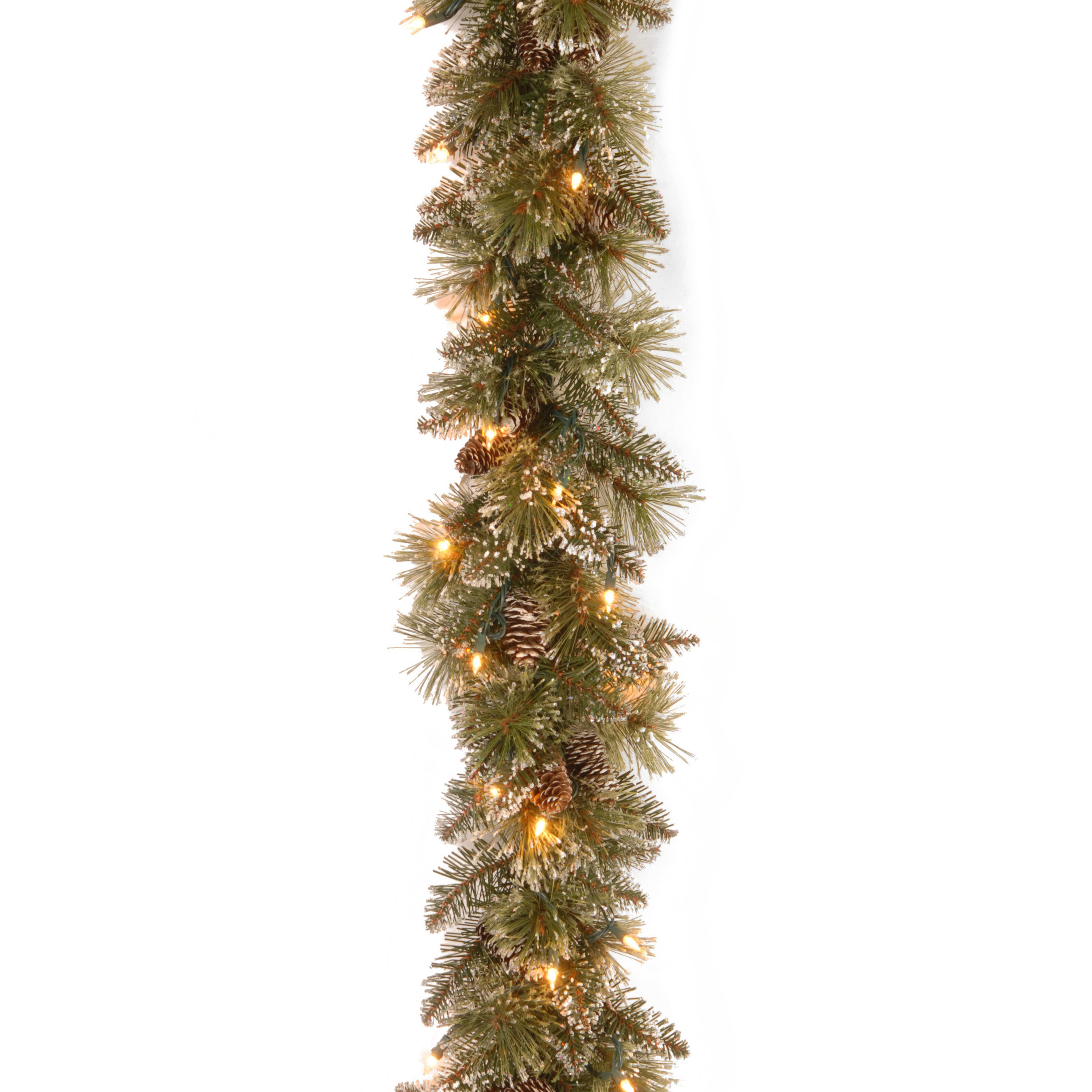 national tree co glittery bristle pine pre lit garland national tree co glittery bristle pine pre lit garland