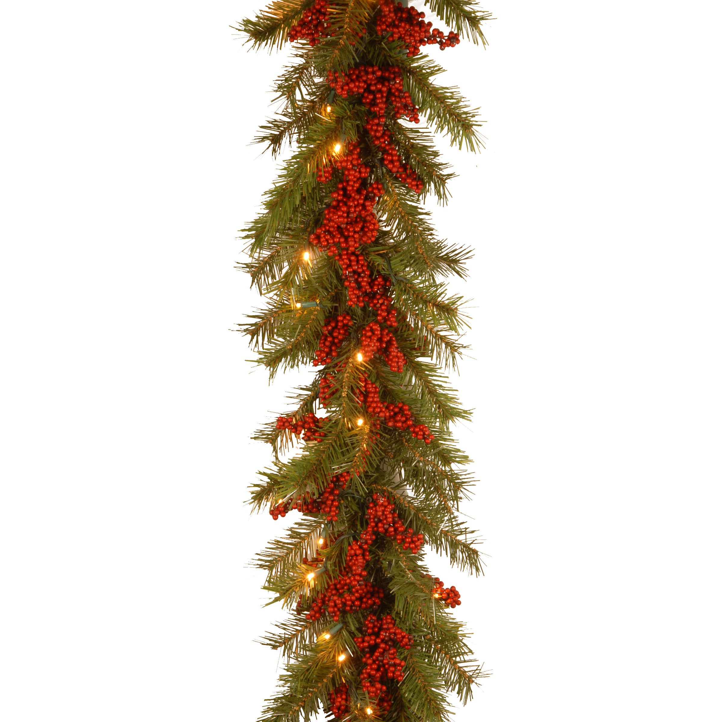 national tree co decorative pre lit valley pine garland national tree co decorative pre lit valley pine garland