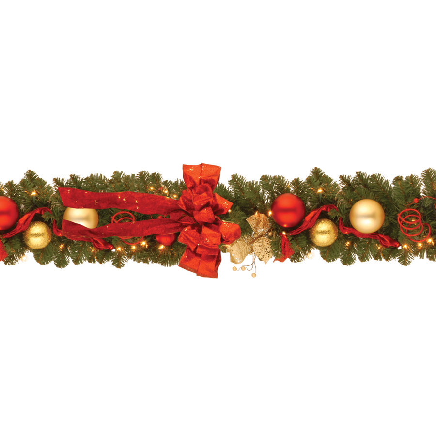 National Tree Co. Decorative PreLit Cozy Christmas Garland & Reviews