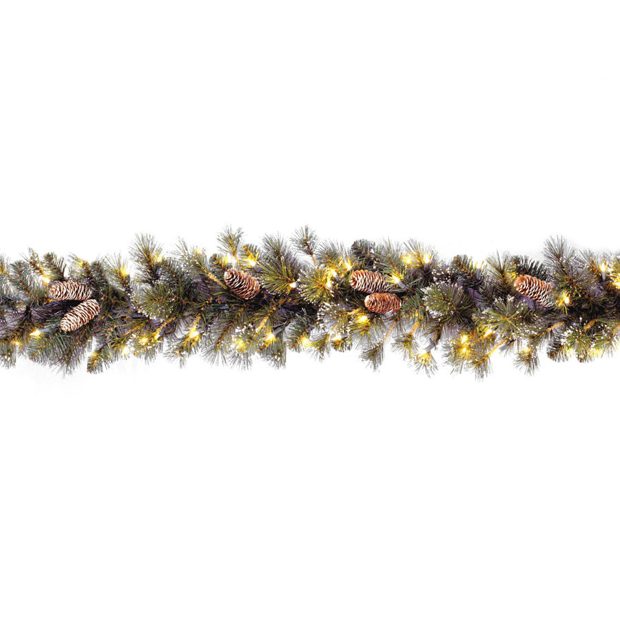 National Tree Co. PreLit Glitter Pine Garland & Reviews Wayfair