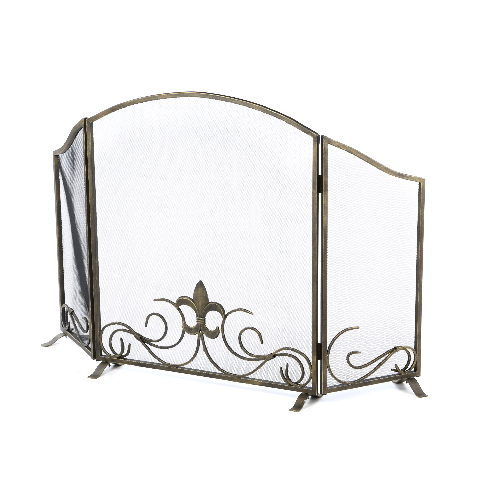 Fleur De Lis Fireplace Screen