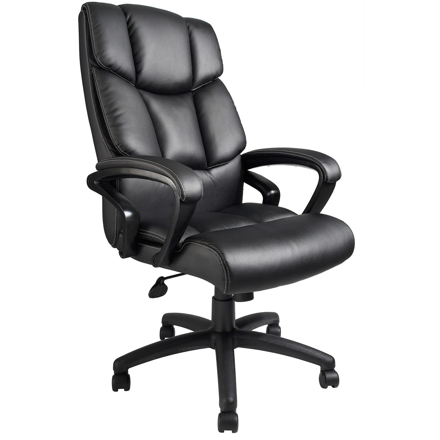 Boss Office Products Adjustable High-Back Leather Executive Chair