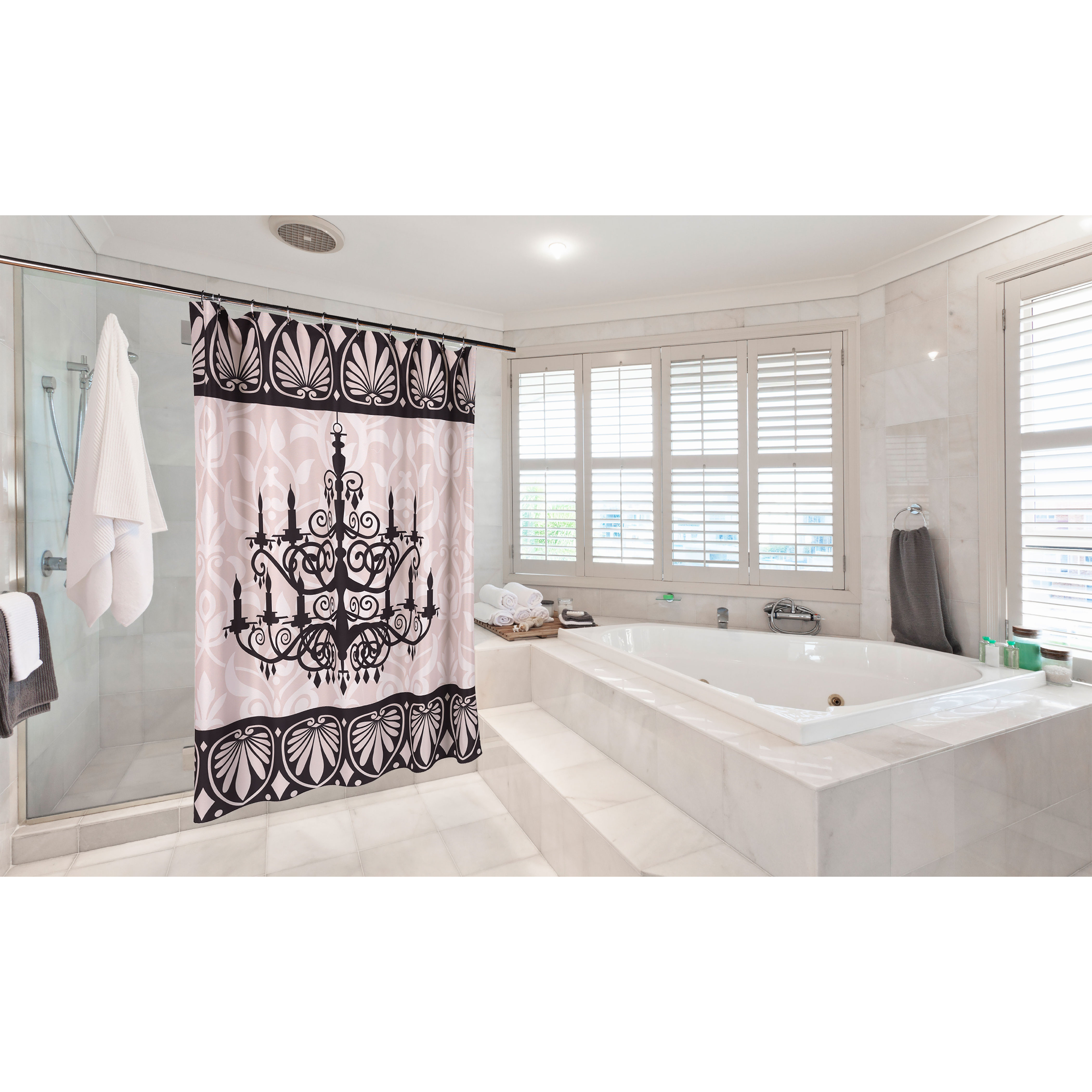 Carnation Home Fashions Luminere Shower Curtain & Reviews Wayfair
