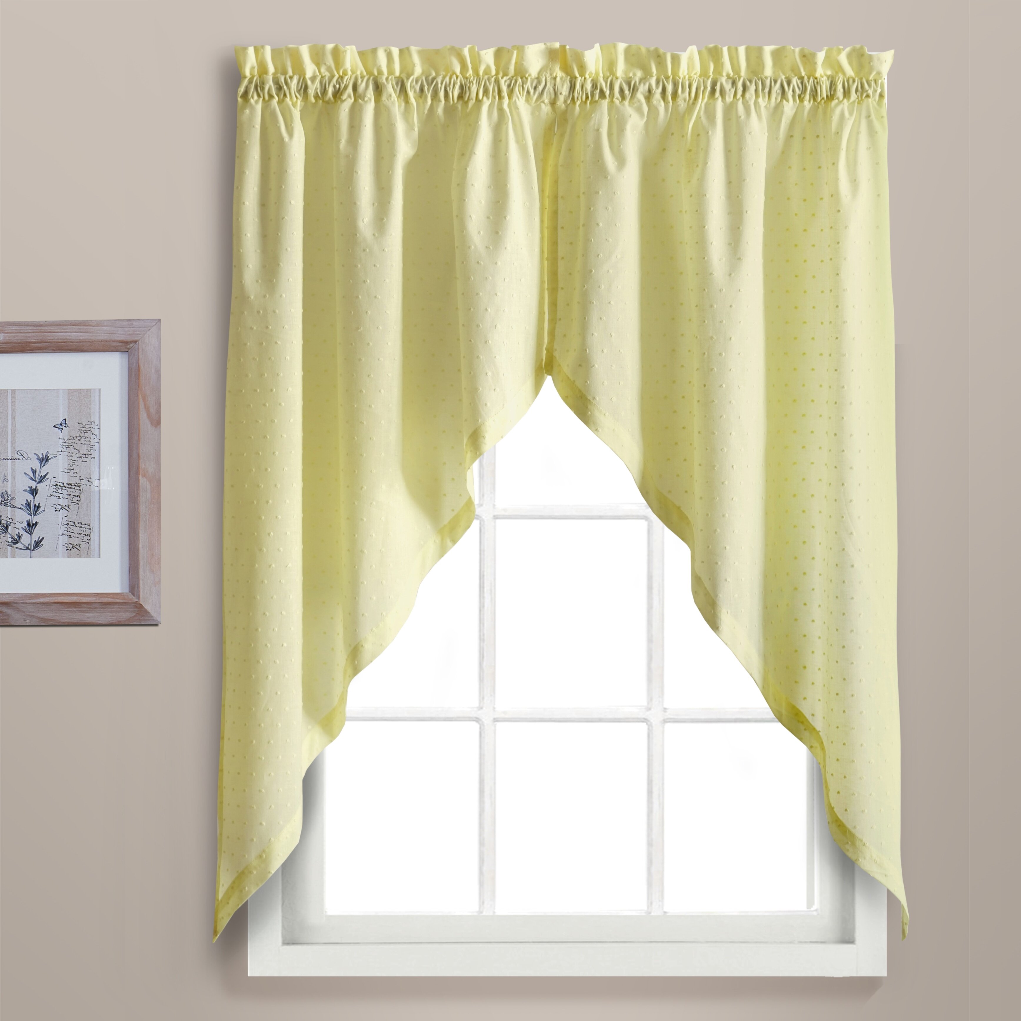United Curtain Co. Dorothy Swag Kitchen Curtain 
