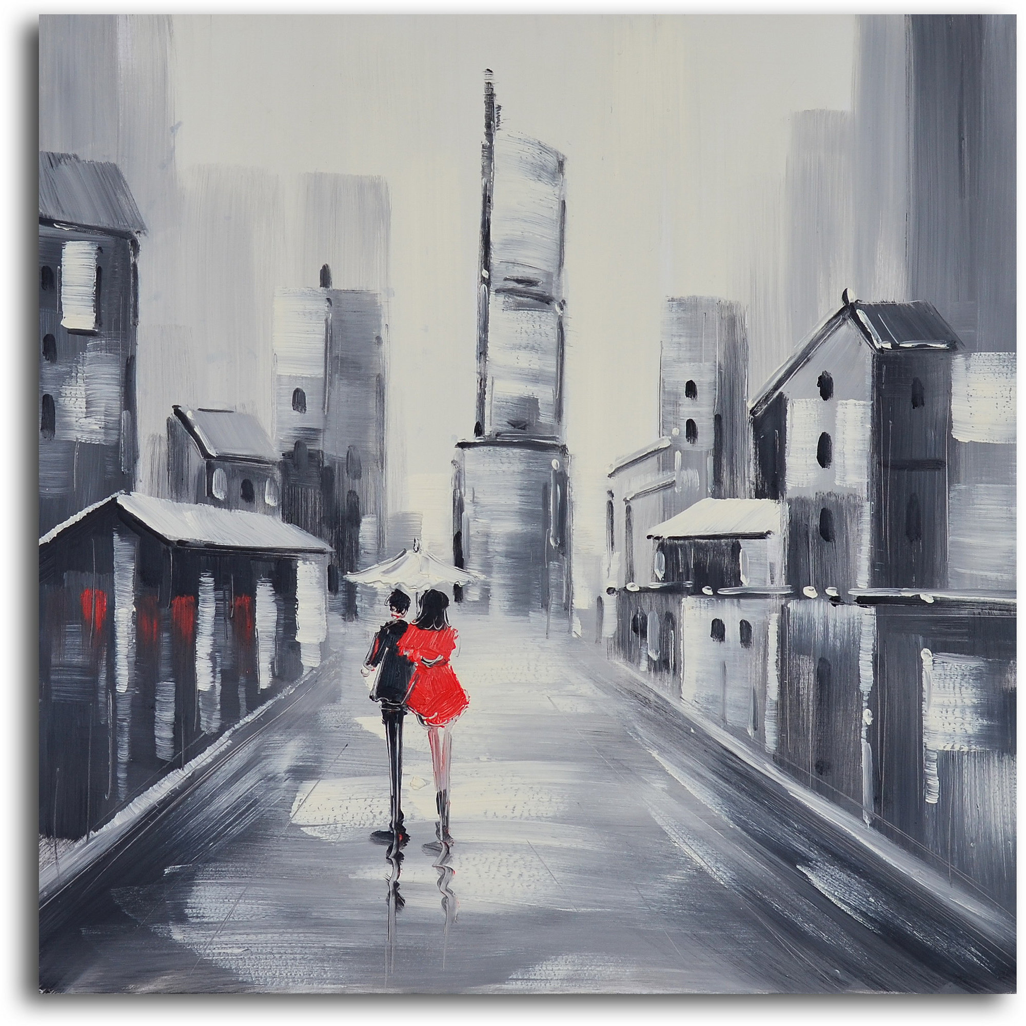 My Art Outlet 'Same Love, Different Day' 2 Piece Original Painting on