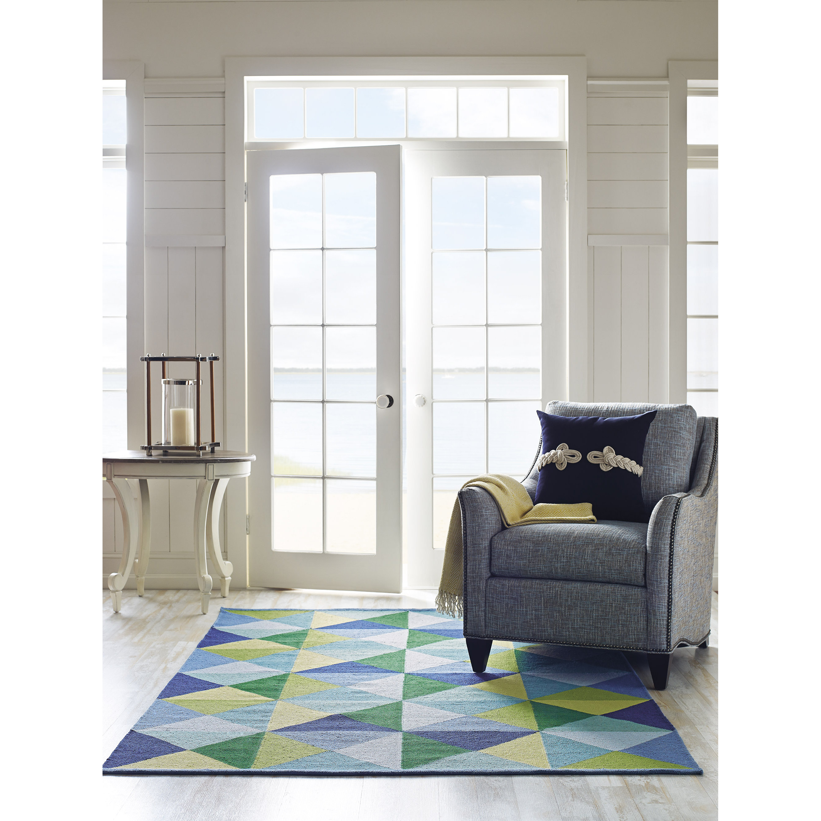 Company C Diamonds in the Rough Blue Area Rug Wayfair