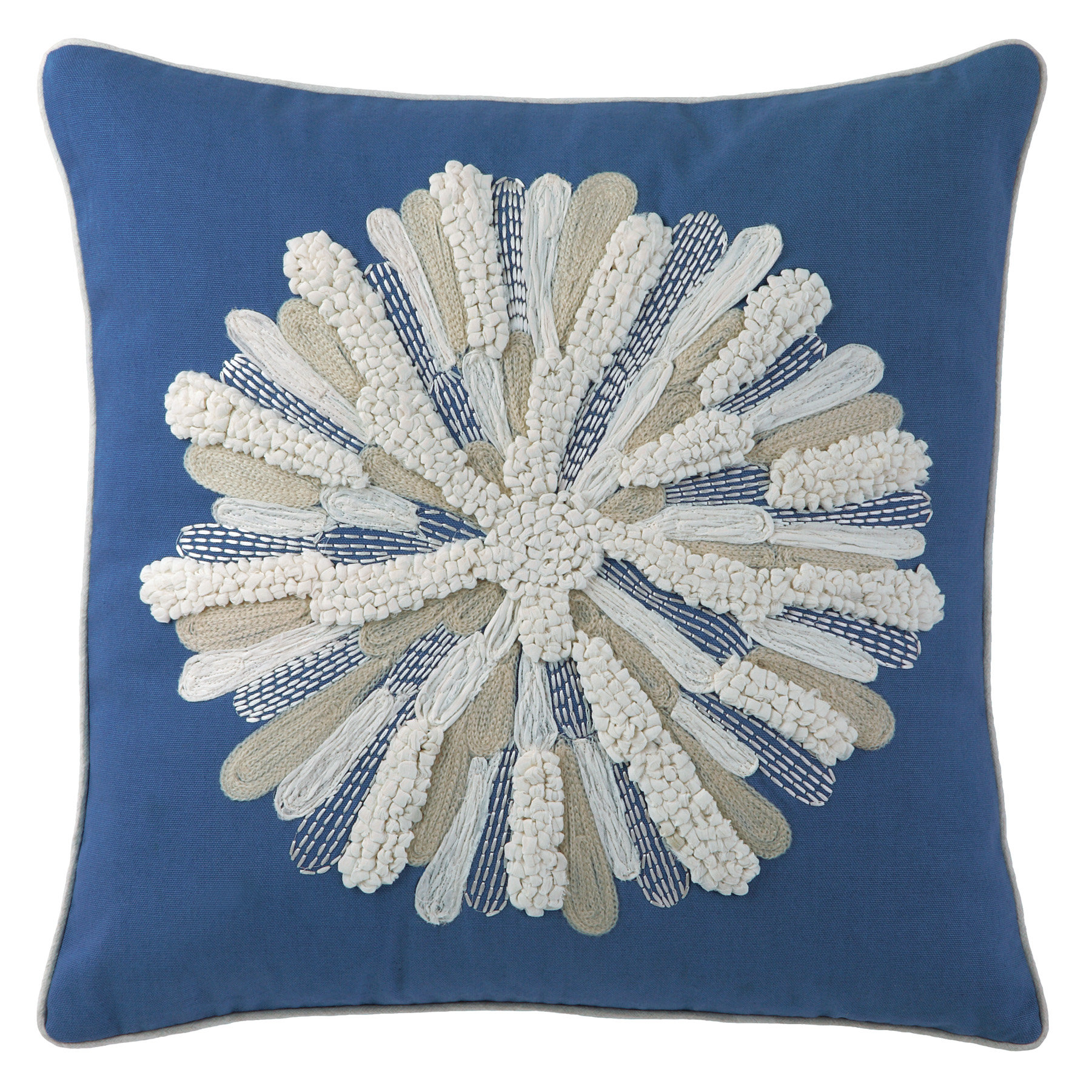 Company C Asters Cotton Throw Pillow & Reviews Wayfair