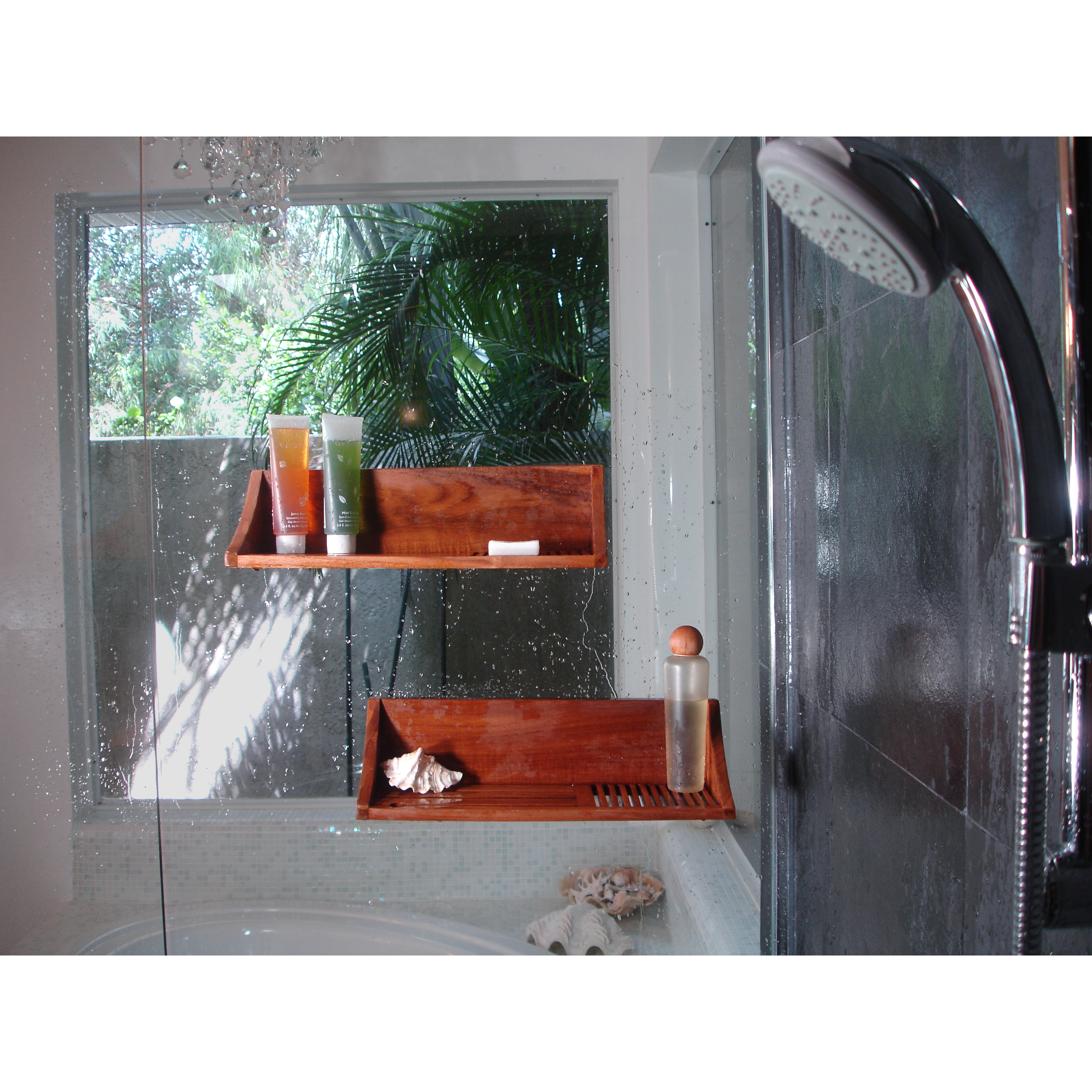 Aqua Teak Spa Teak 16" x 4.5" Bathroom Shelf & Reviews Wayfair