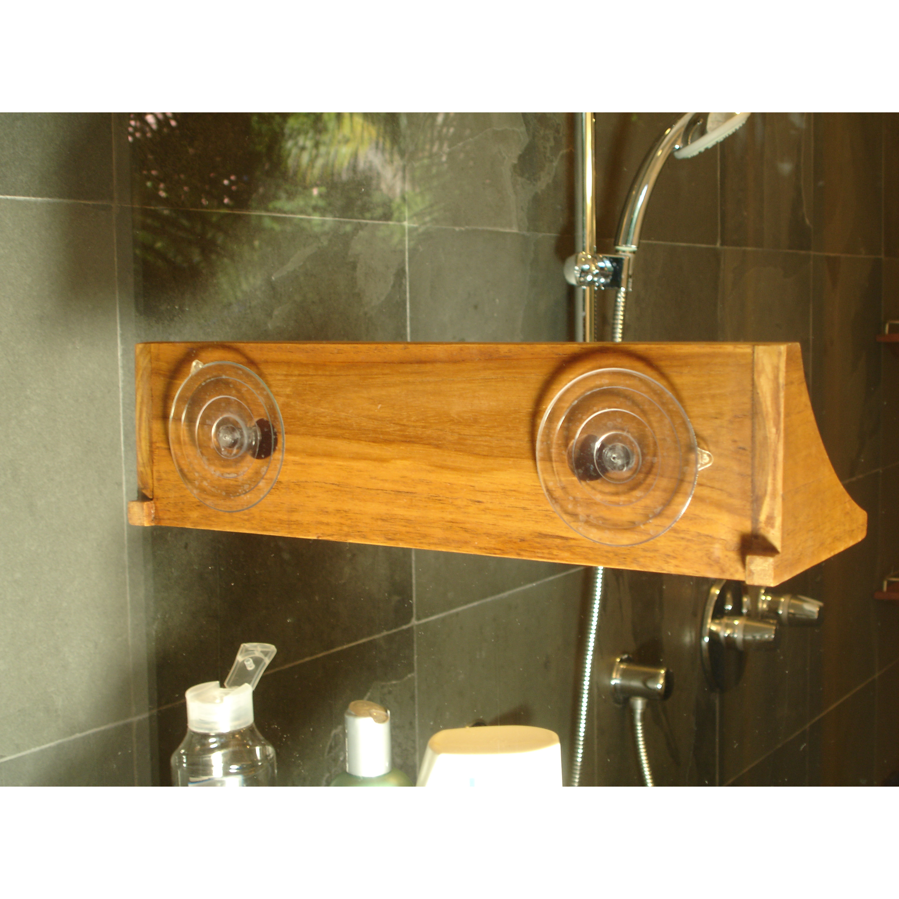 aqua teak shelf