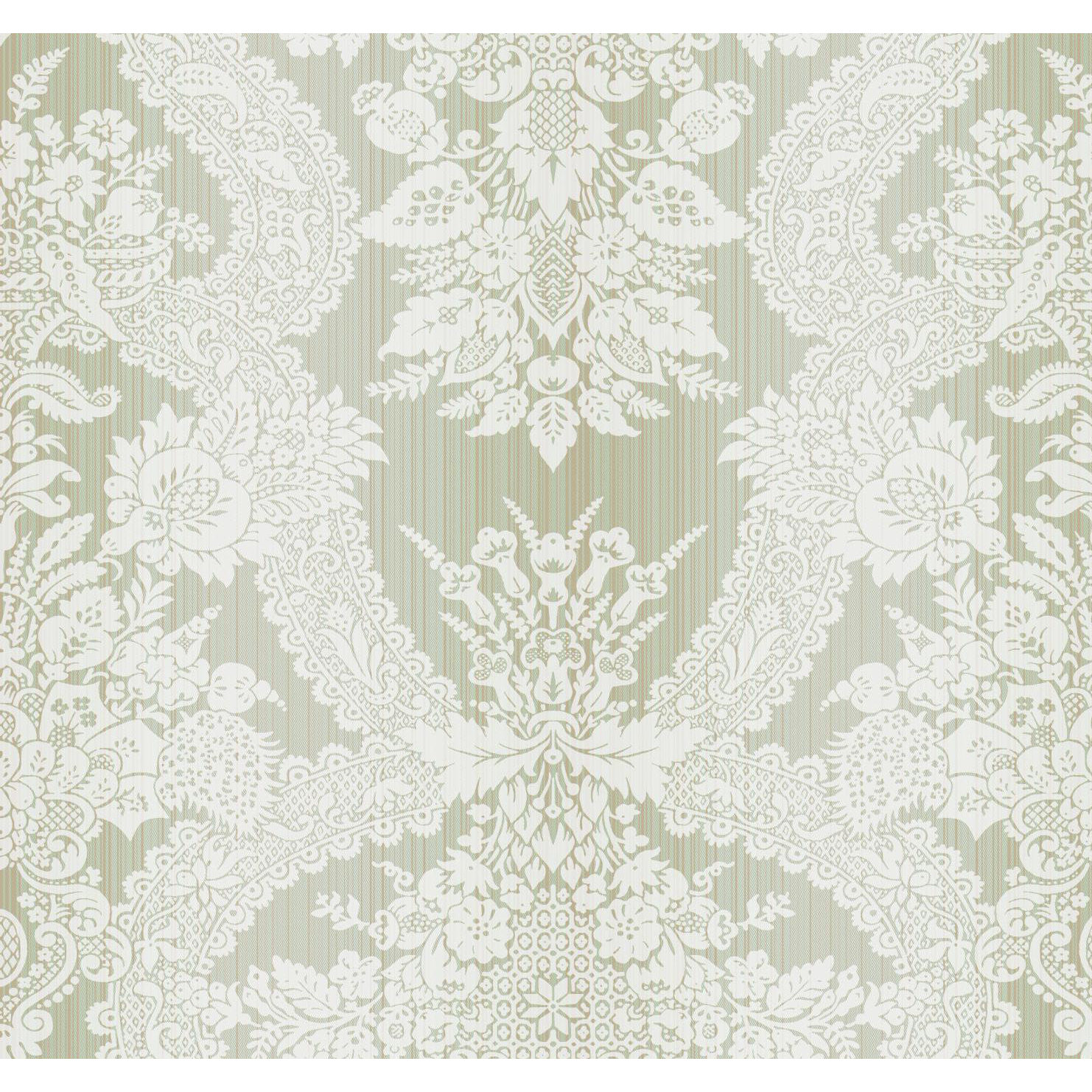 York Wallcoverings Artisan Estate Stria 27' x 27" Damask Wallpaper