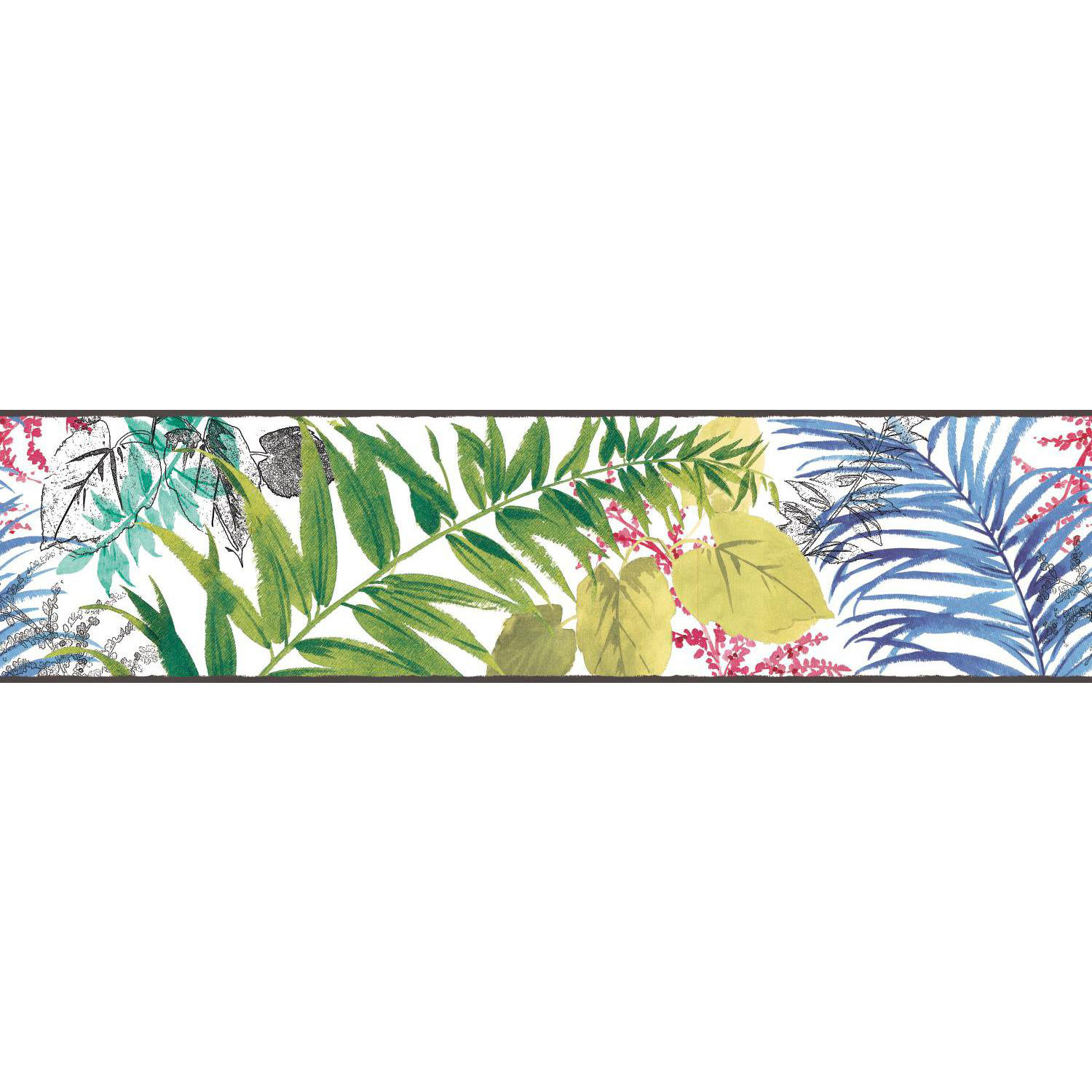 York Wallcoverings Border Portfolio II Canopy 15' x 6" Floral