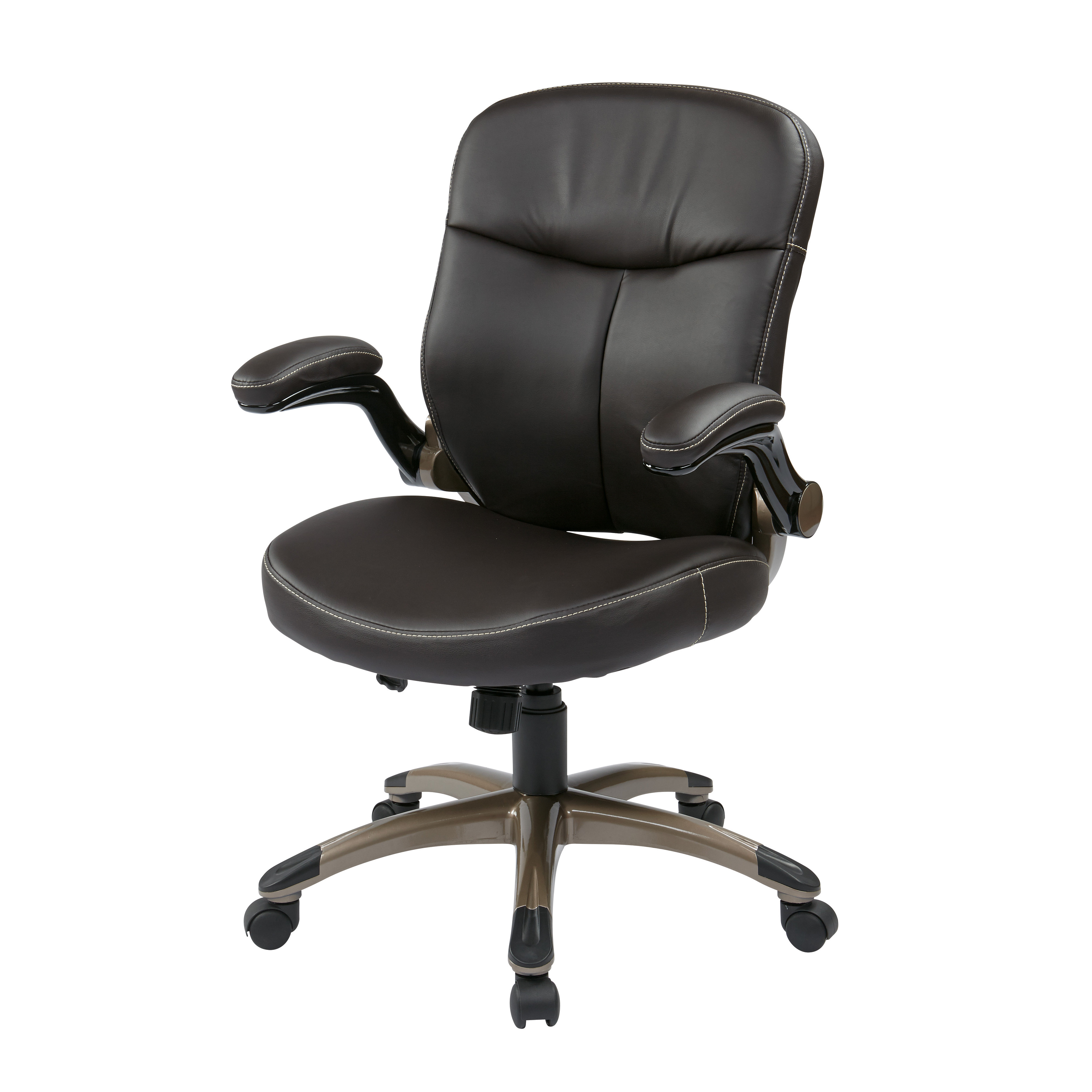 Office Star MidBack Leather Executive Chair & Reviews Wayfair