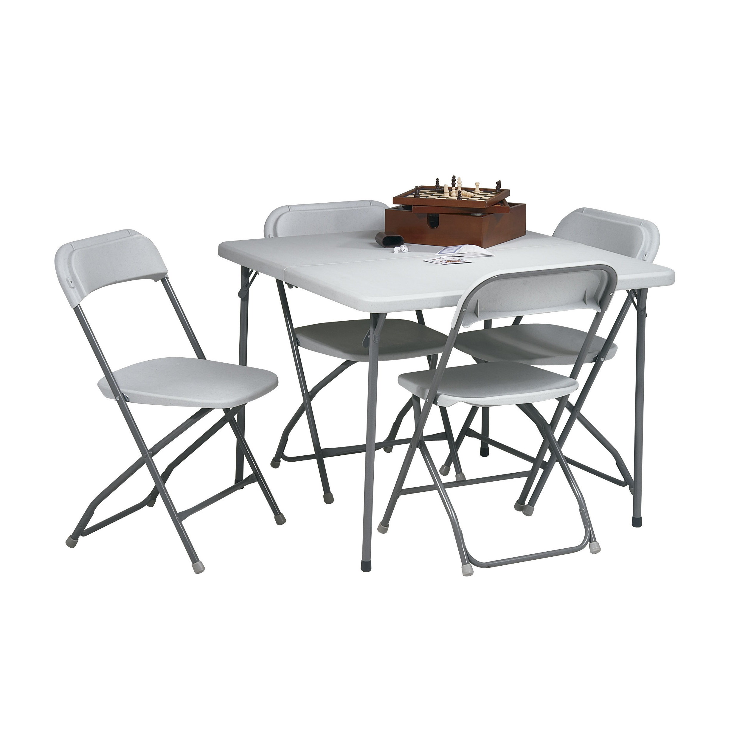Office Star 5 Piece 36" Square Folding Table Set & Reviews Wayfair