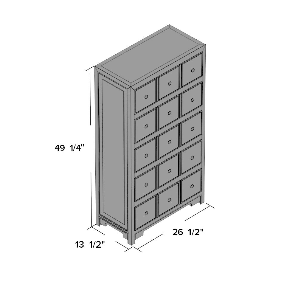 Powell Calabash 15 Drawer Storage Cabin Wayfair