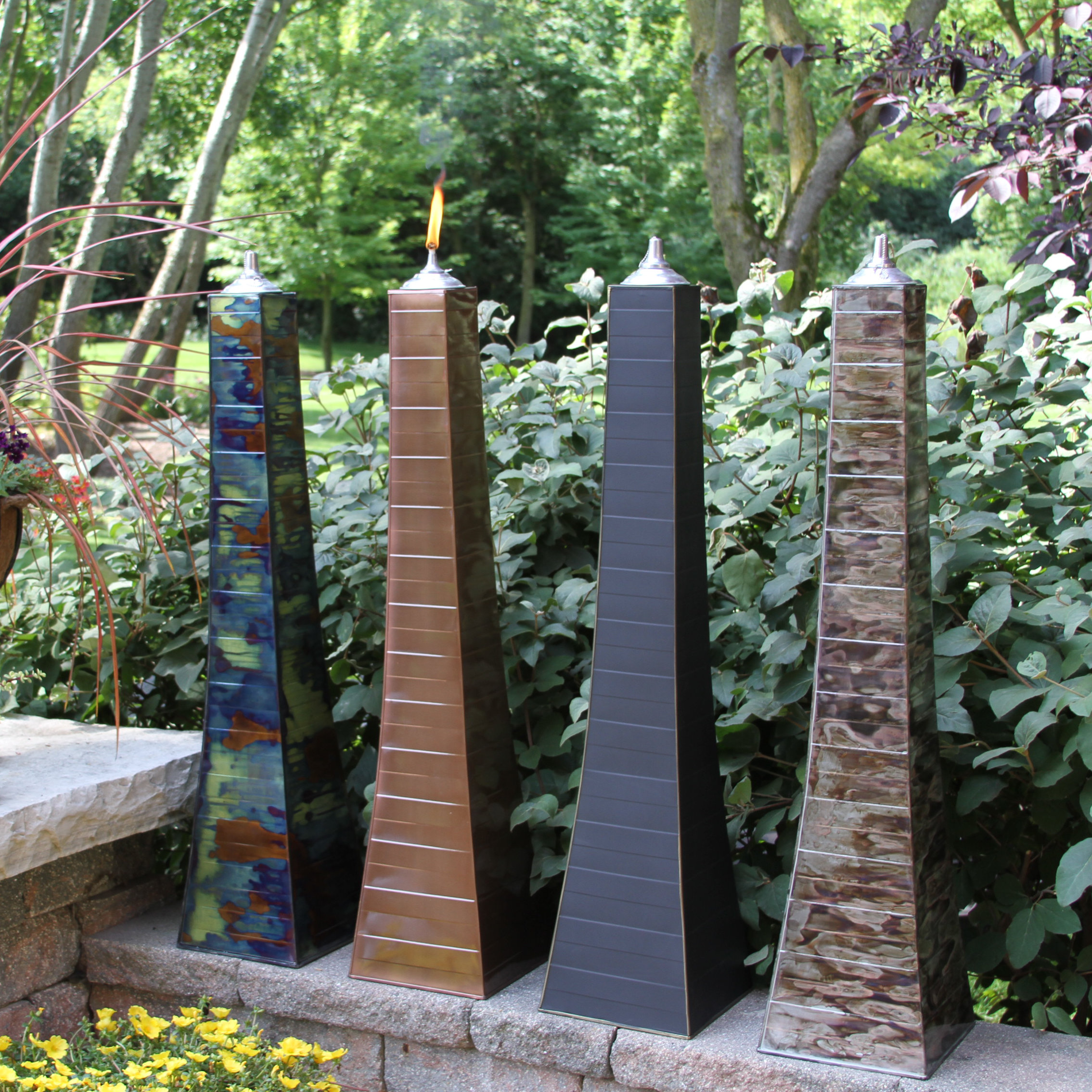 Outdoor Interiors Large Pyramid Oil Torch & Reviews | Wayfair