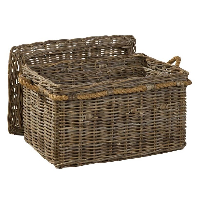 Furniture Classics LTD South Beach Rectangular Covered Basket | Wayfair