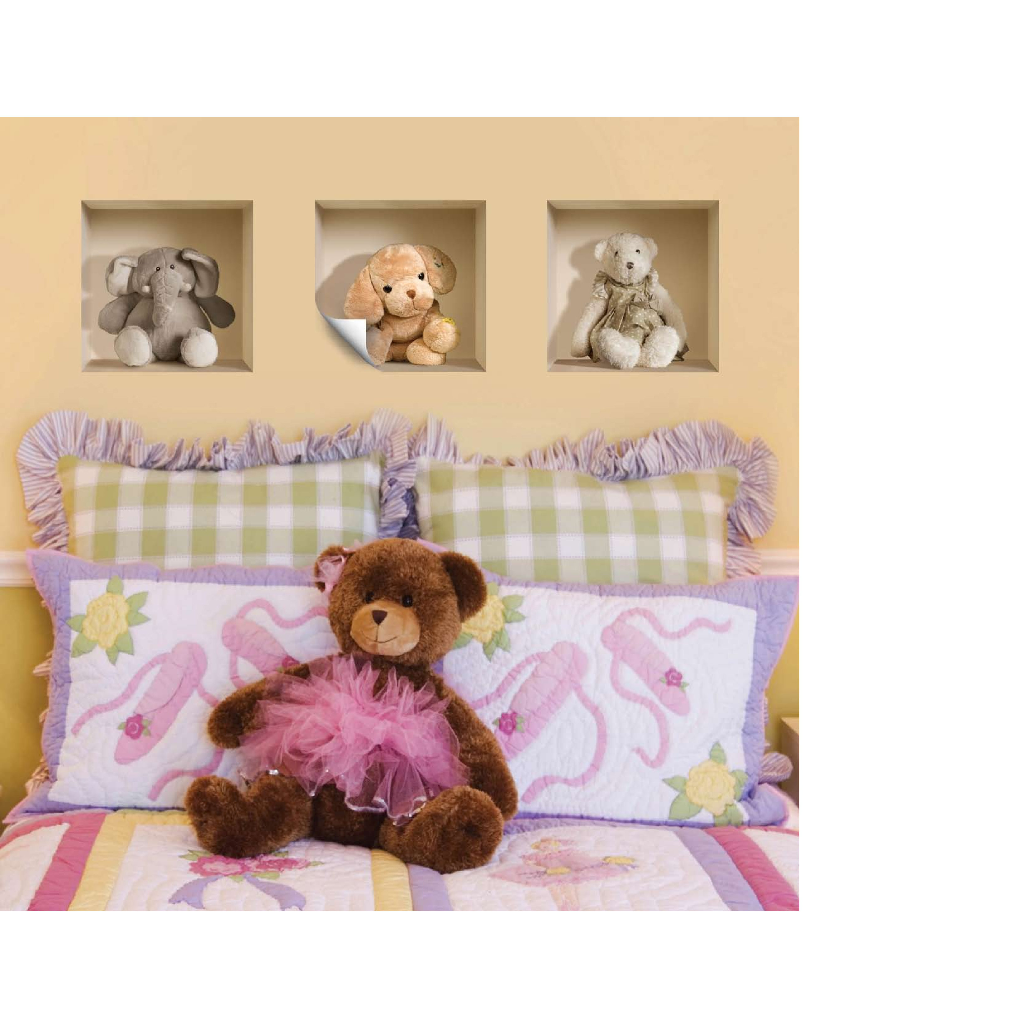 stuffed toy wall mounts