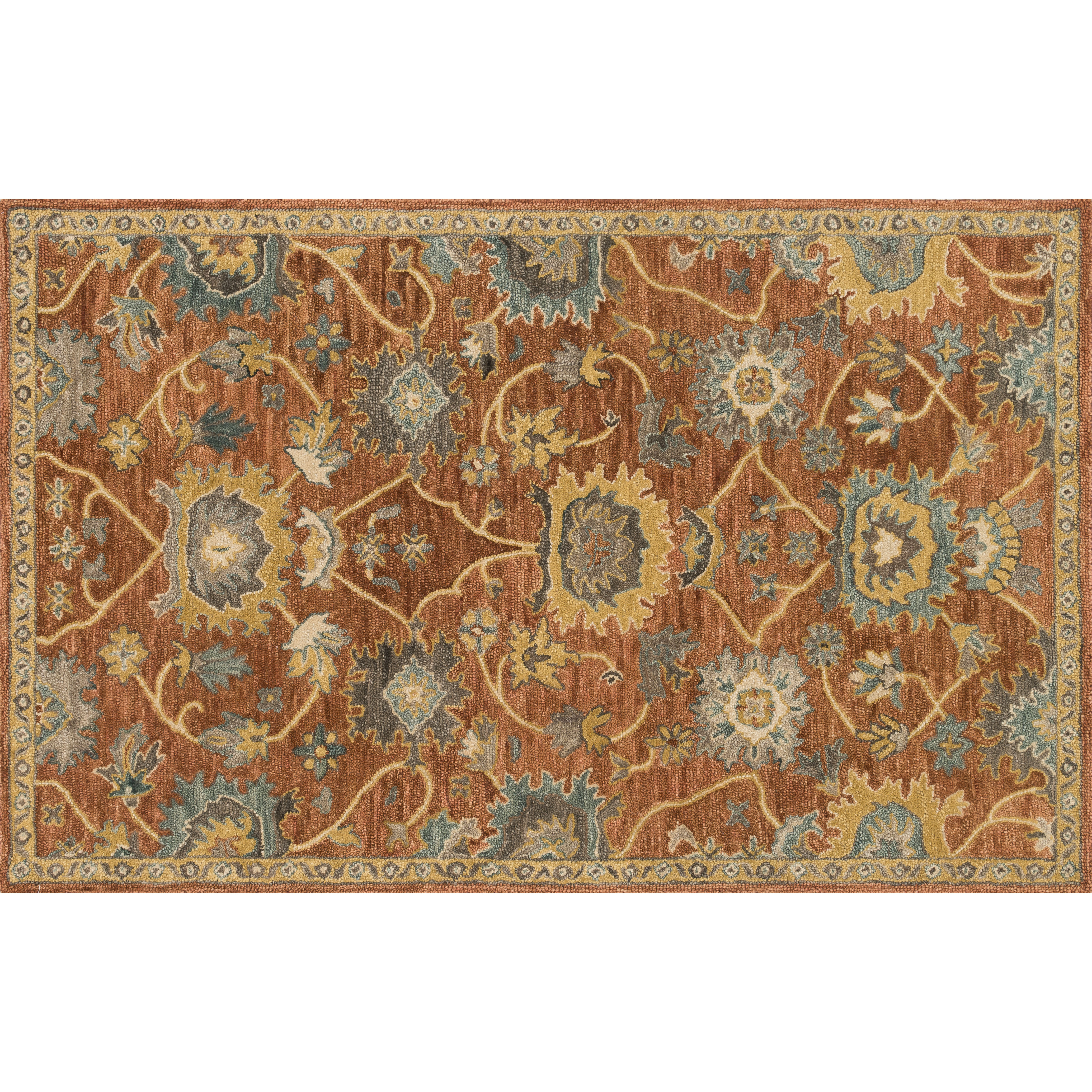Loloi Rugs Underwood Rust/Gold Area Rug & Reviews Wayfair