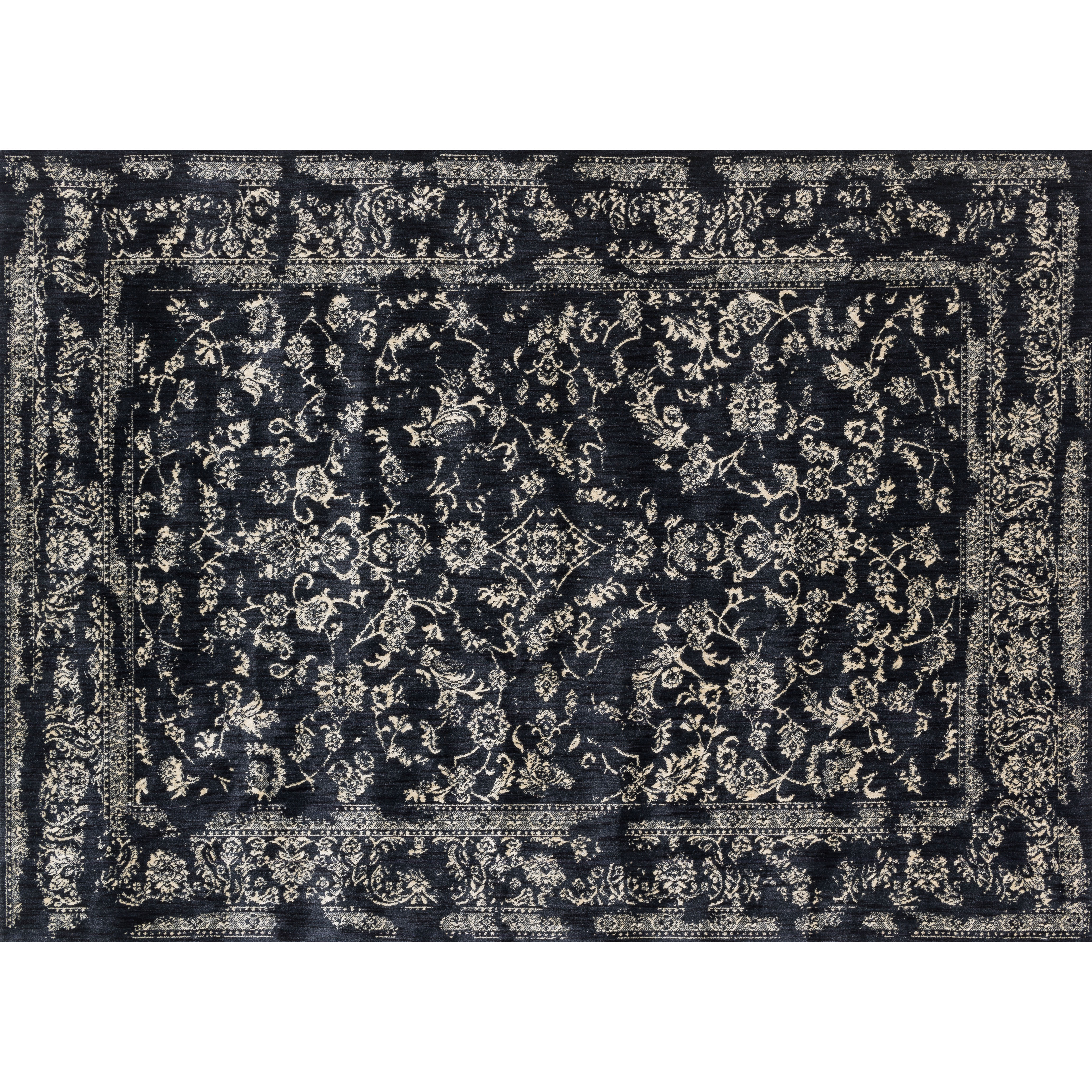 Loloi Rugs Florence Black / Ivory Area Rug Wayfair