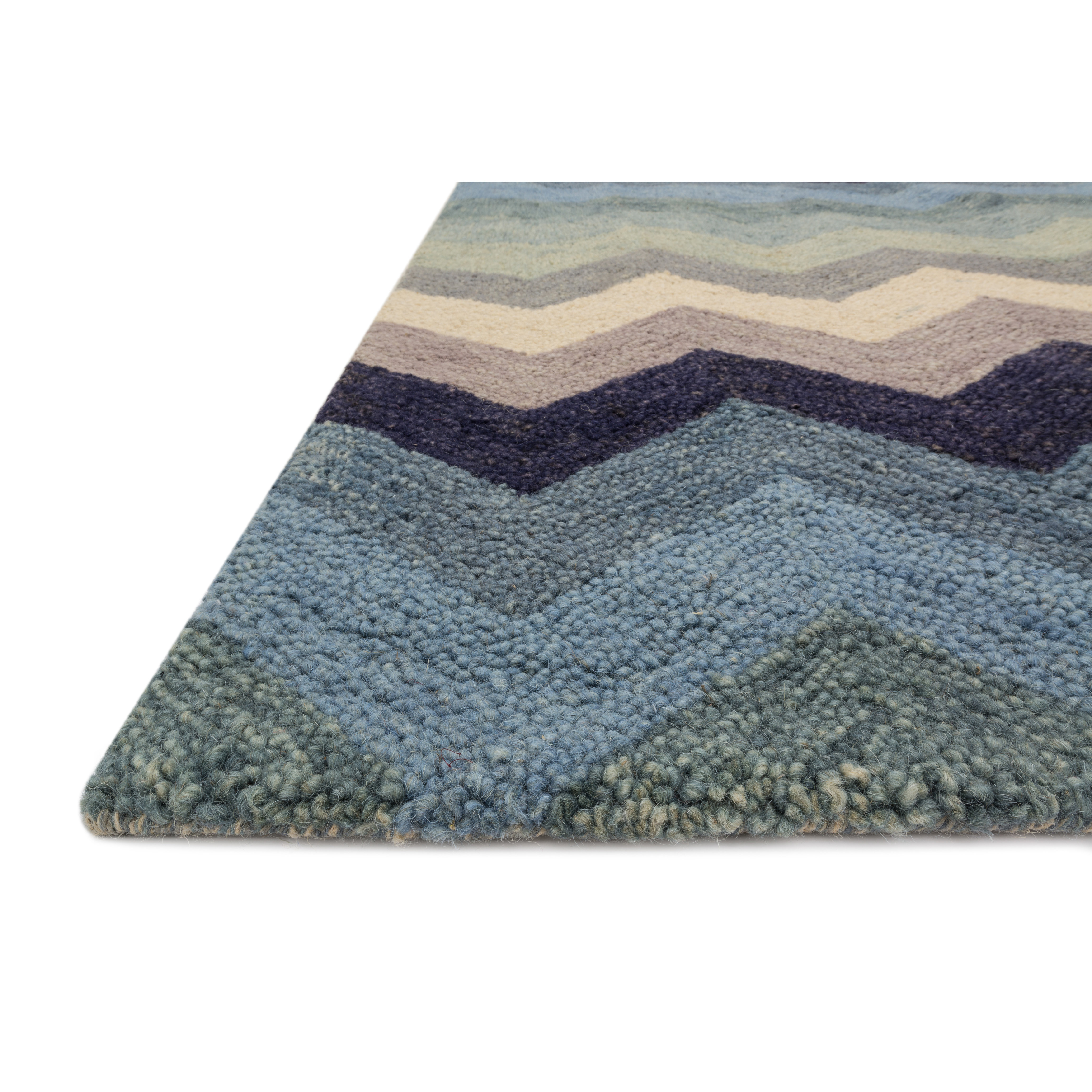 Loloi Rugs Mayfield HandHooked Blue/Beige Area Rug & Reviews Wayfair