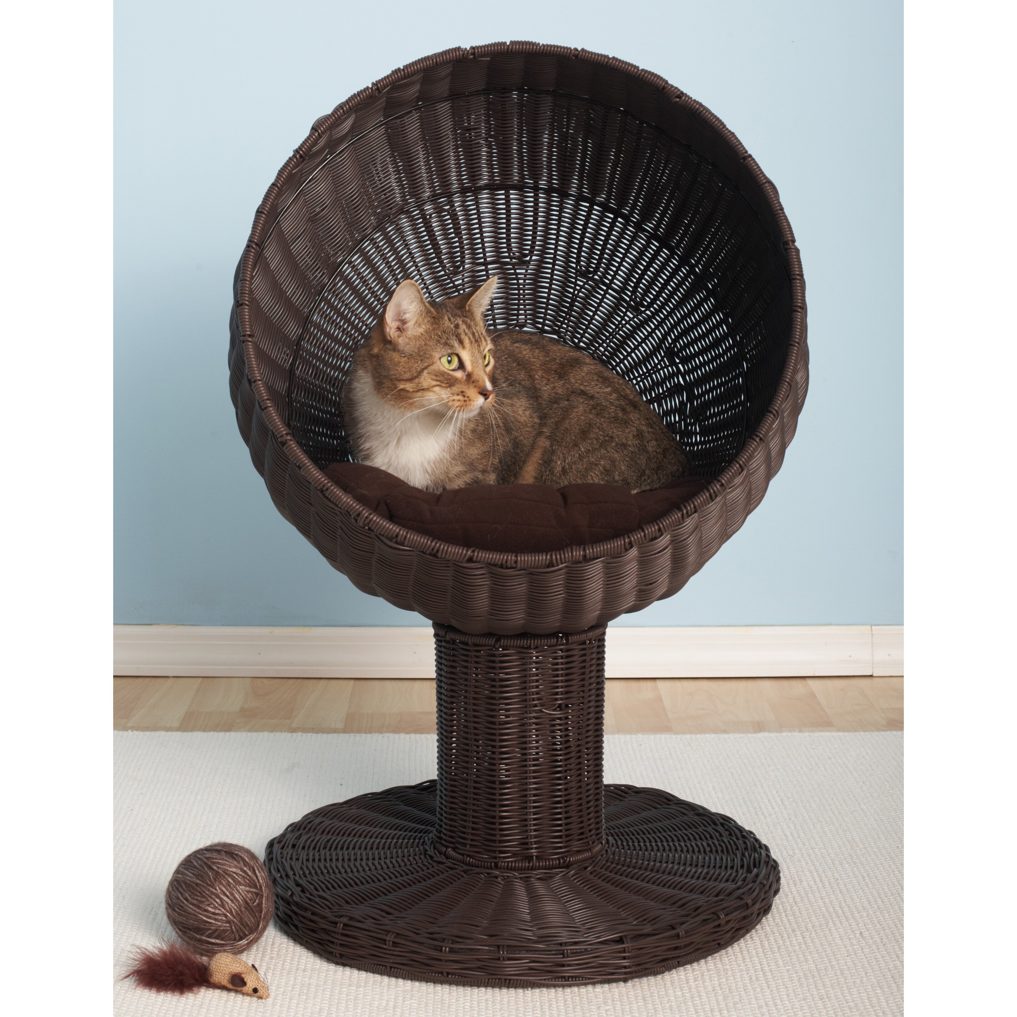 refined feline kitty ball bed