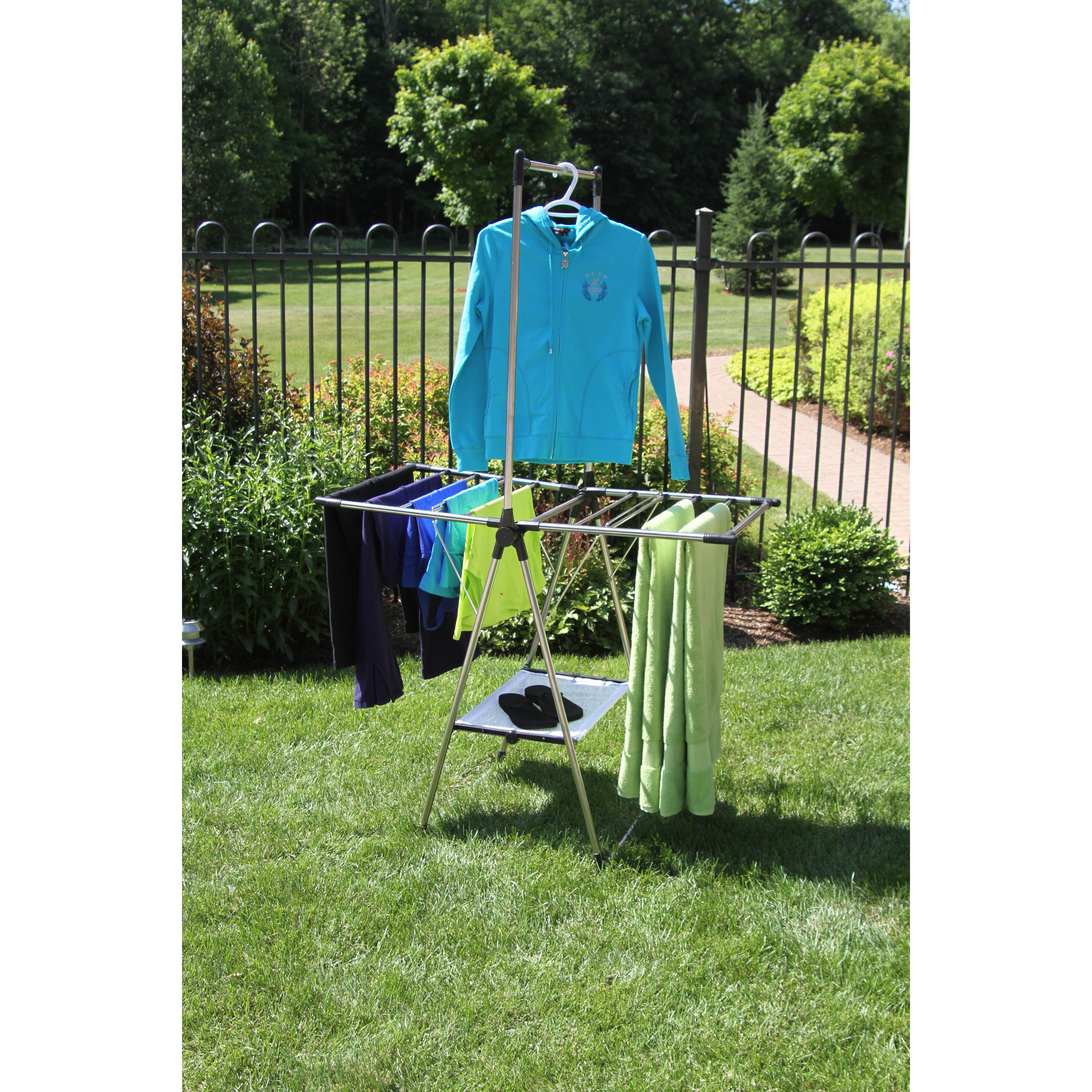 Greenway Greenway Indoor/Outdoor Compact Drying Rack & Reviews Wayfair