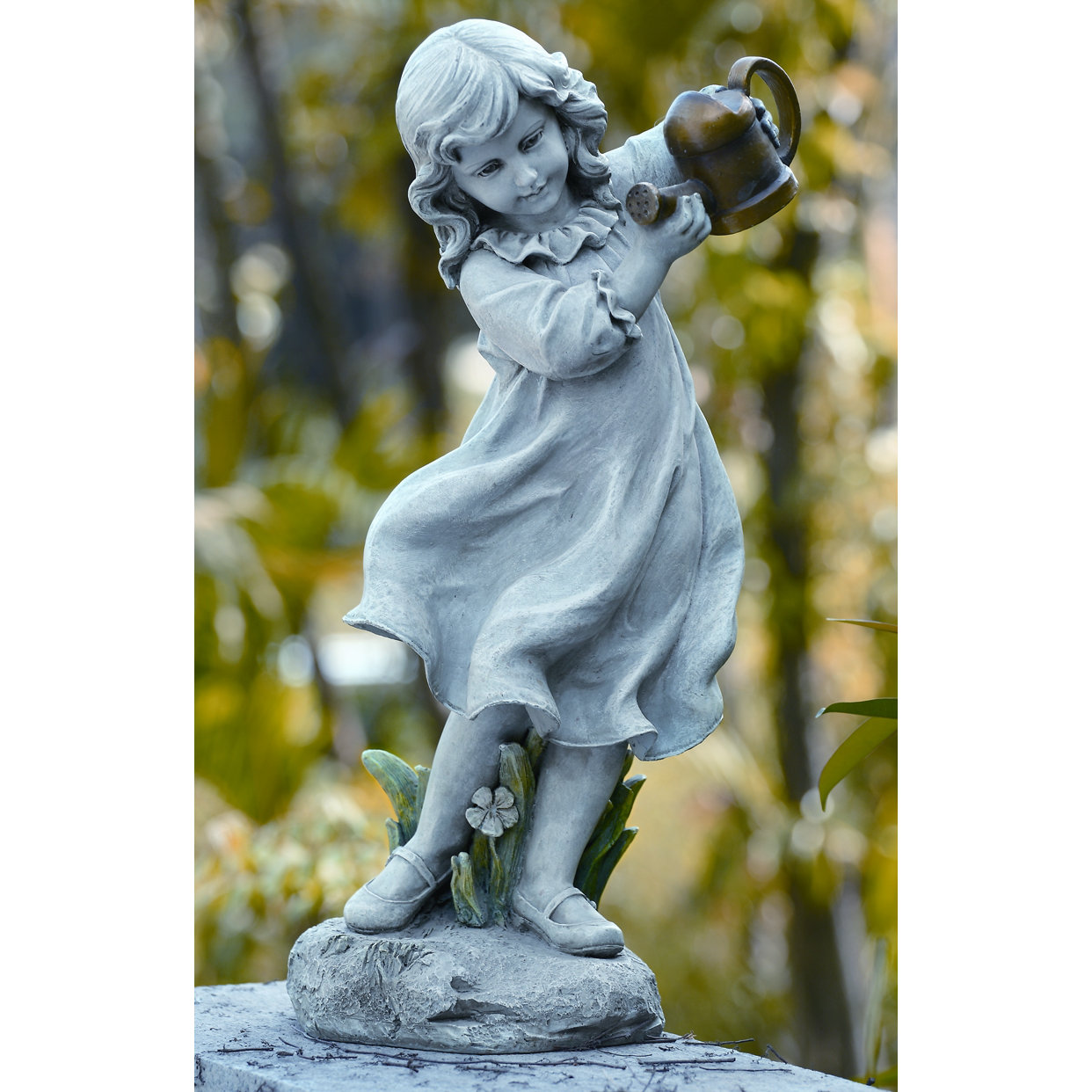 Roman, Inc. Girl with Watering Can Statue & Reviews Wayfair